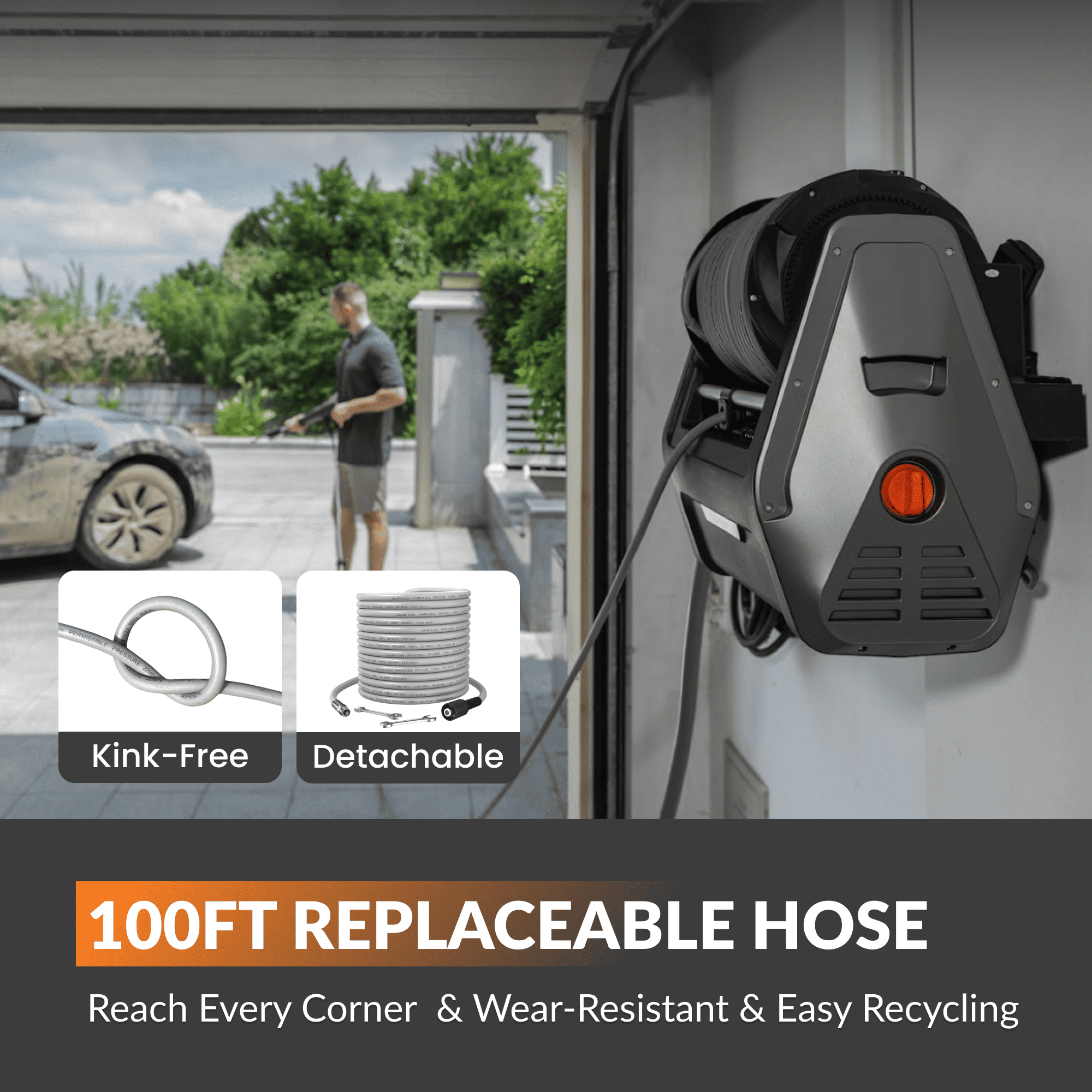 Grandfalls Retractable Pressure Washer Plus - OVERLANDERS Outfitter