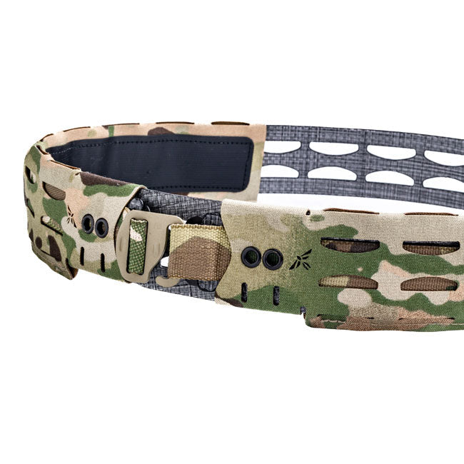 HCC Tactical ARC Belt in black tactical gear with sturdy webbing and heavy-duty buckle for combat and outdoor use.
