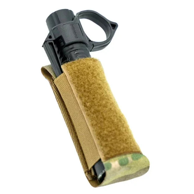 HCC Tactical ARC utility pouch in black with multiple compartments and MOLLE attachment points, designed for tactical gear storage.