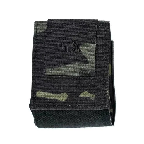HCC Tactical ARC Dump Pouch in black, featuring durable fabric, adjustable drawstring, and MOLLE attachment for tactical gear.