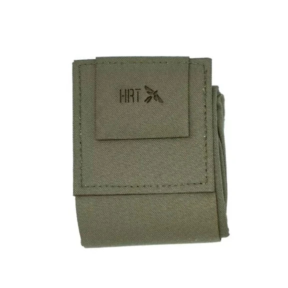 HCC Tactical ARC Dump Pouch in vibrant green with adjustable drawstrings and MOLLE attachment for tactical gear storage.