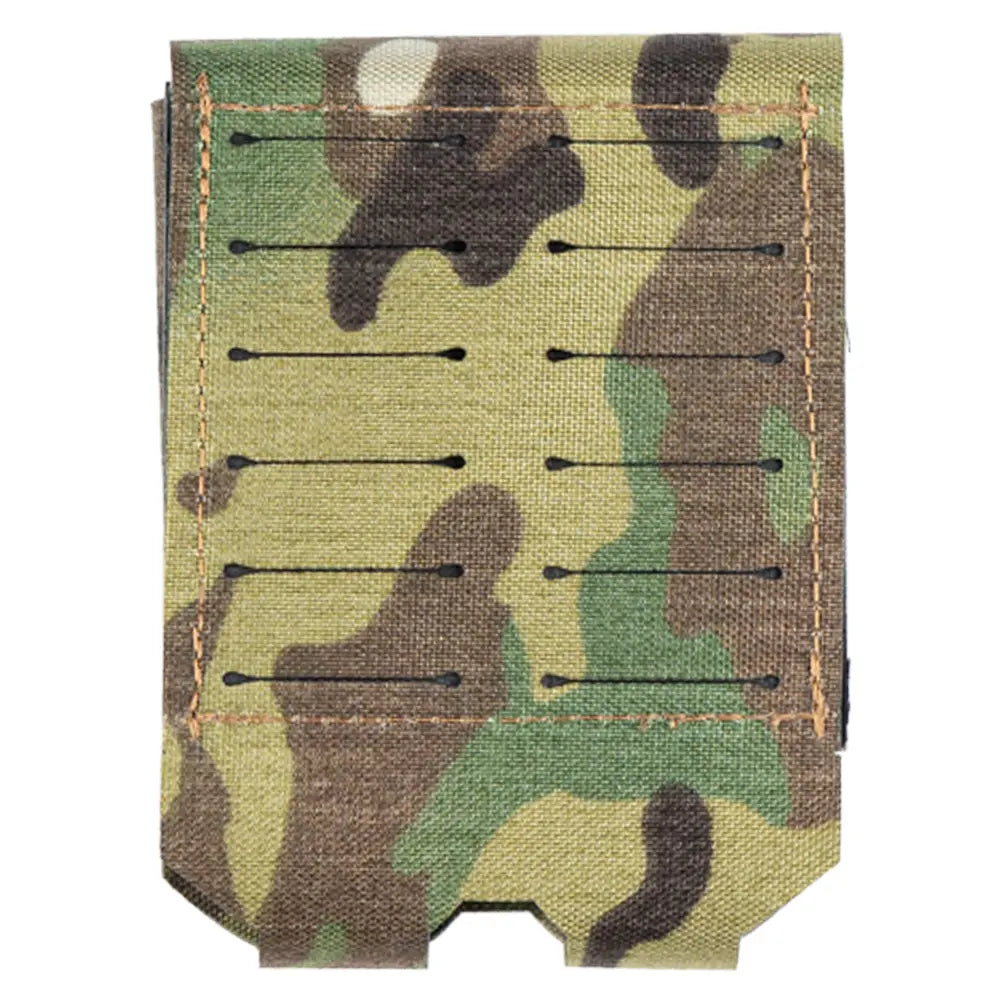 HCC Tactical ARC handcuff pouch in black tactical gear with secure Velcro flap for police or security handcuff storage