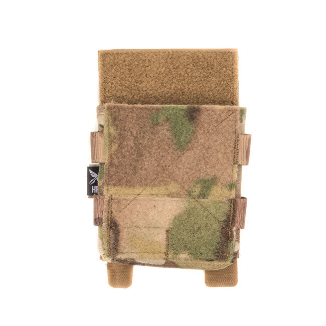 HCC Tactical Modulus Open Top Pouch in Multicam, featuring a durable design for tactical gear storage.
