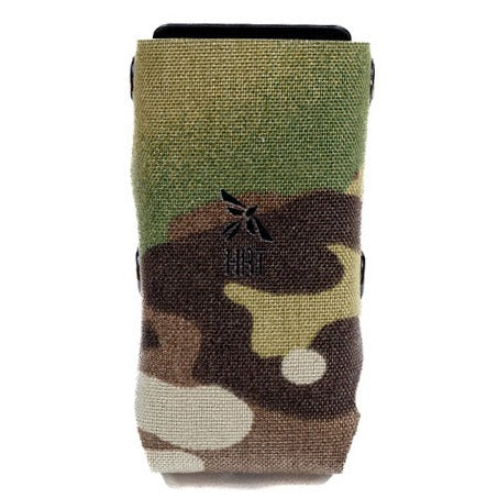 HCC Tactical ARC Pistol Pouch in Multicam with rigid design, tactical gear for secure firearm storage and quick access.