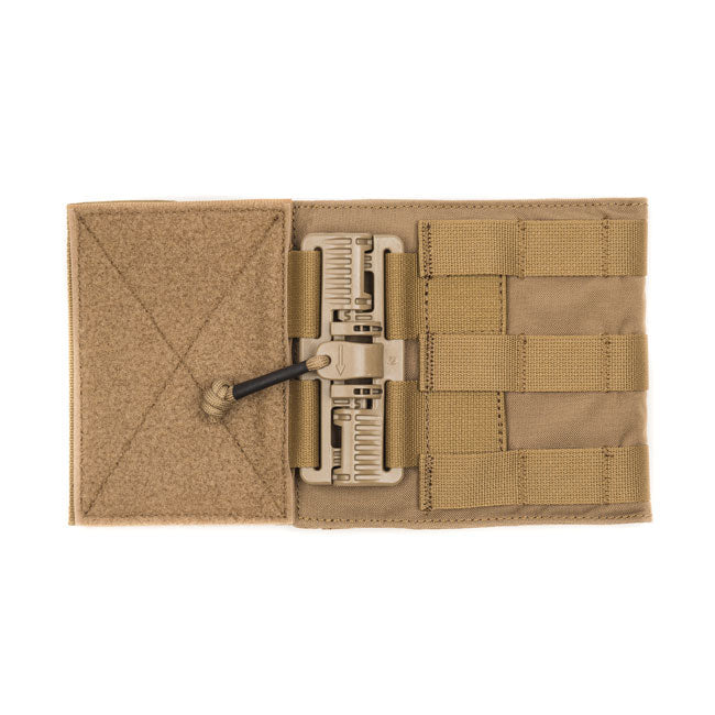 Coyote brown HCC Tactical quick release cummerbund with ROC buckles, designed for tactical gear applications.