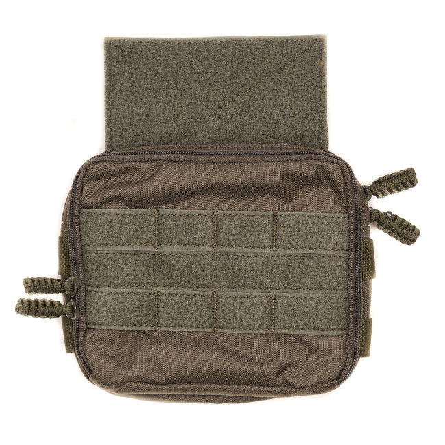 HCC Tactical Sporran Hanger Pouch in ranger green, showcasing tactical gear design and sturdy construction.