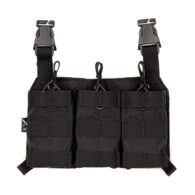 HCC Tactical Triple AR Placard in black, showcasing durable tactical gear for firearm accessories and storage.