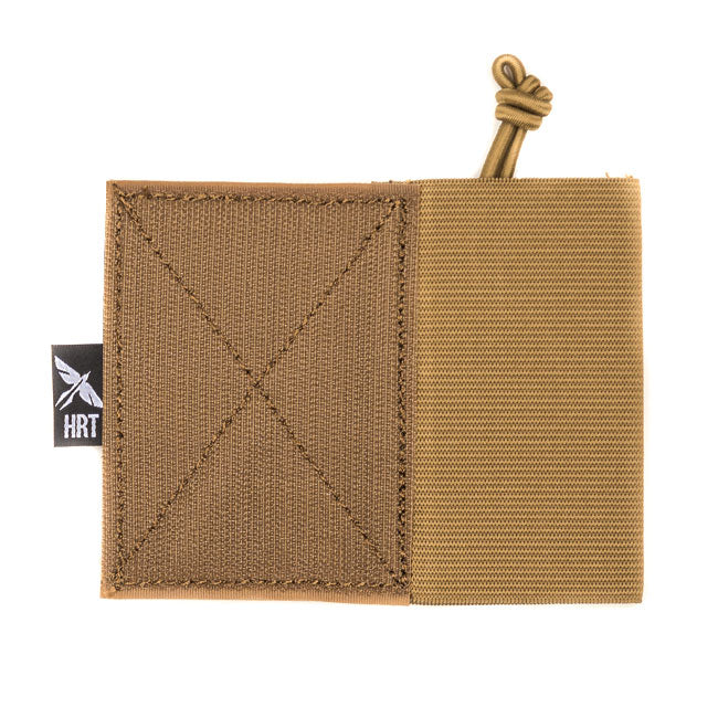 Coyote brown HCC Tactical Tourniquet Pouch V2 designed for tactical gear, featuring a compact and durable design.