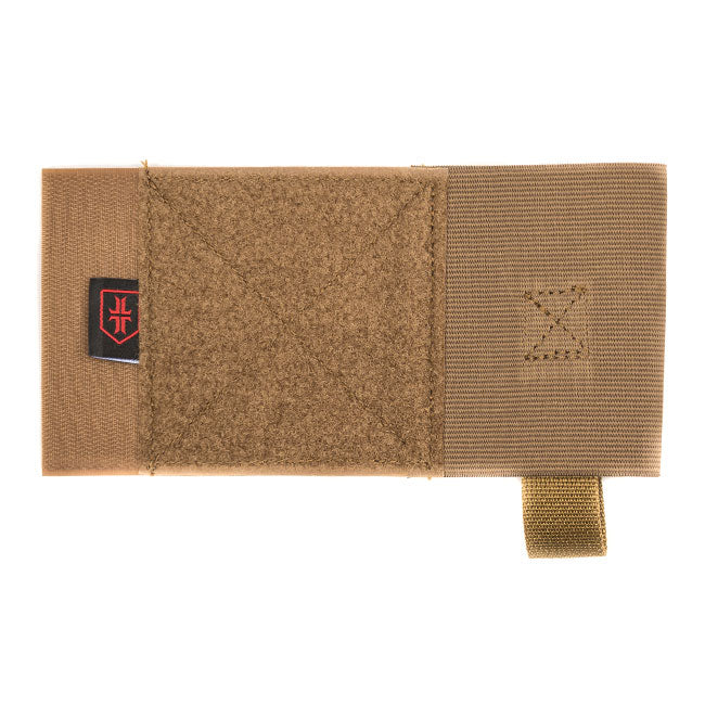 HCC Tactical Warrior Poet Society Multi Hanger Pouch in coyote brown, featuring multiple attachment points for tactical gear.