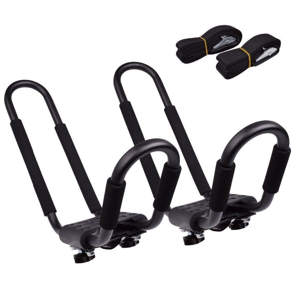 DORSAL Kayak Rack Set 2Pcs J-Bar Rack for Canoe SUP Board Boat On Roof Top Mount Crossbars - OVERLANDERS Outfitter