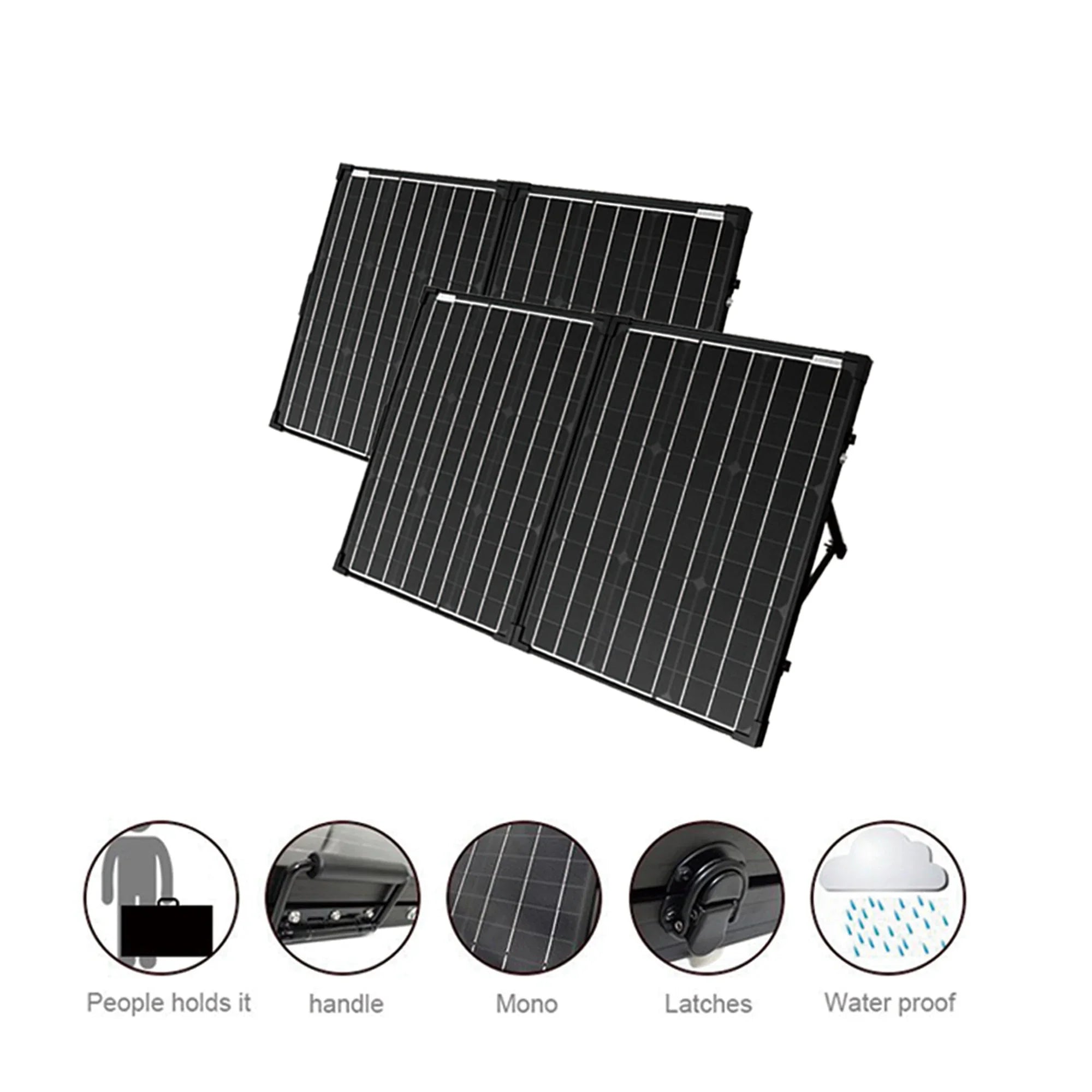 ACOPower Ptk 200W Portable Solar Panel Kit Briefcase - We The Collective