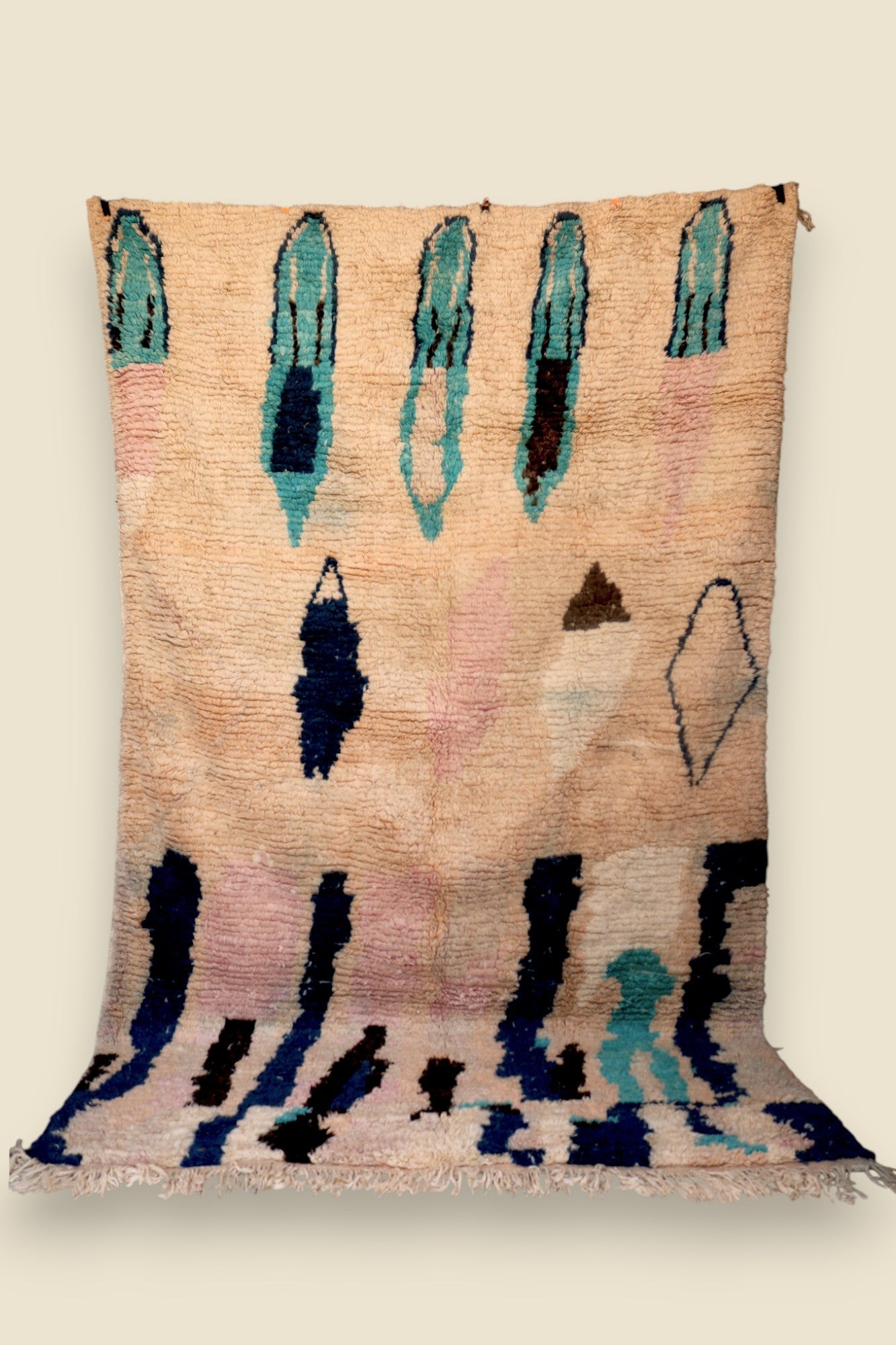 Hafna Berber Moroccan Rug – Abstract Wool Art - We The Collective