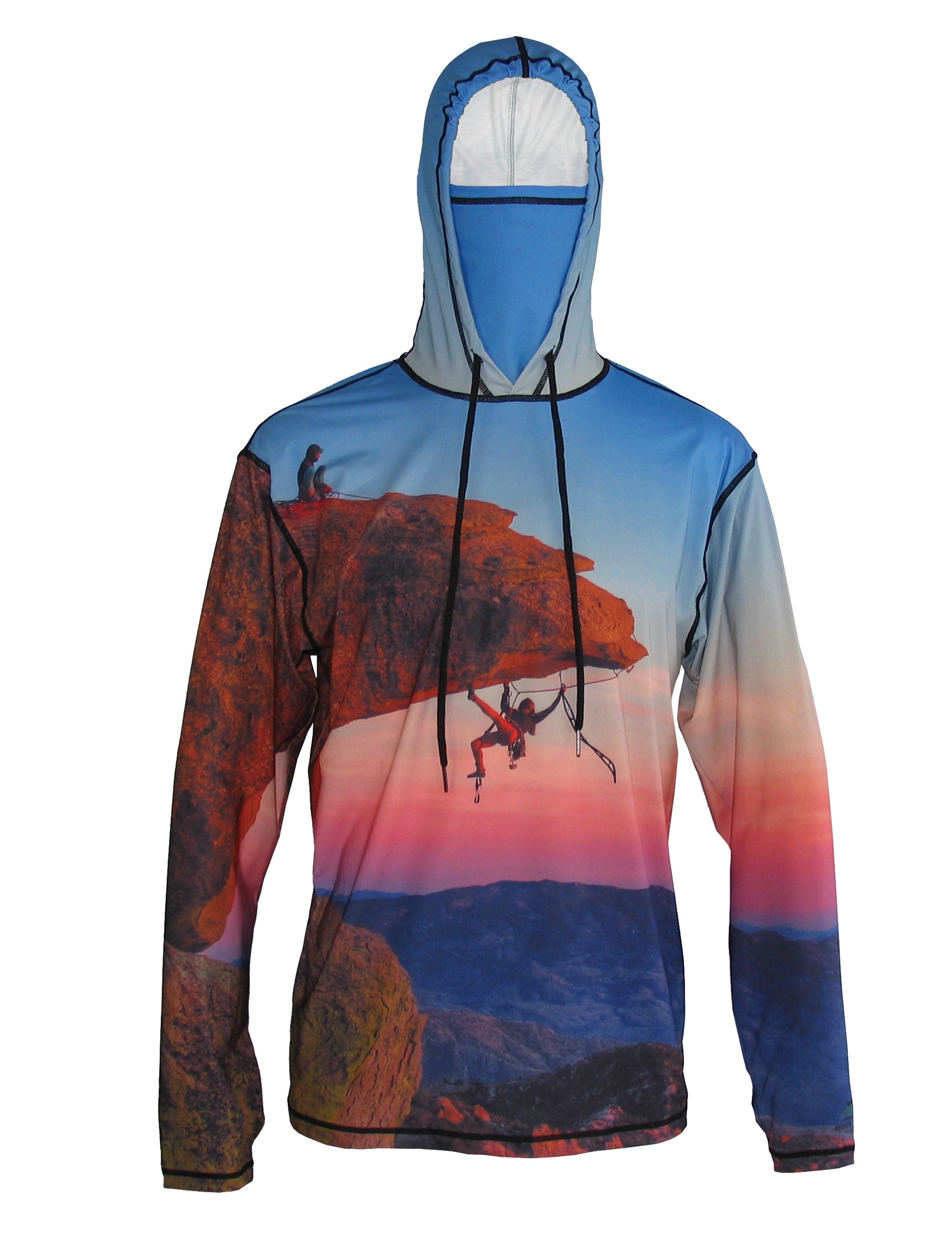 Sunpro hoodie by Cognito Brands featuring a lightweight mountain graphic design on the front.