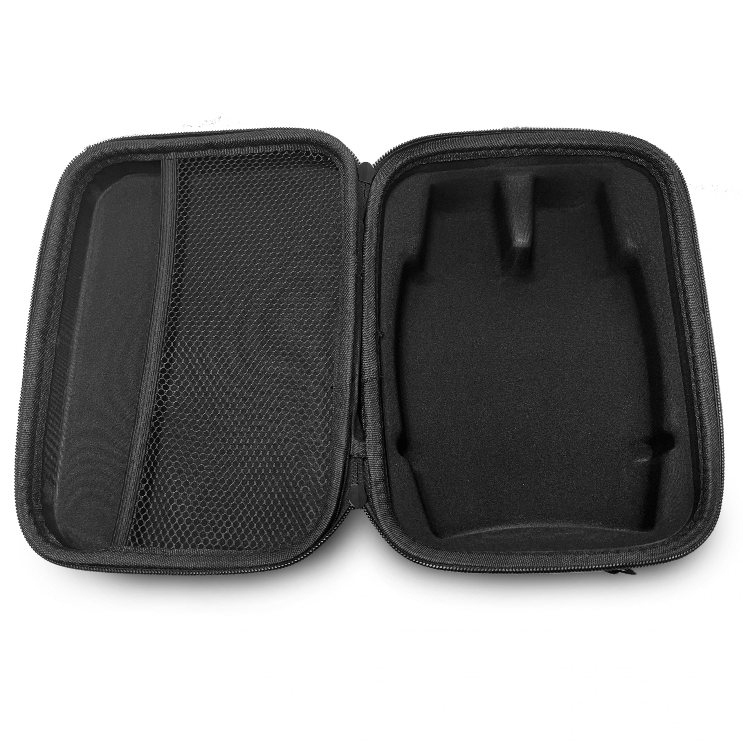 Rexing hard travel case replacement for accessories, durable black case with secure zipper and handle for easy transport.