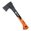 Emerge Survival hatchet with wooden handle and metal blade, ideal for camping and outdoor survival tasks.