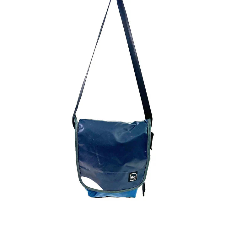 ZEITBIKE Alchemy Goods haversack satchel bag with adjustable strap and front flap, made in the USA, designed for everyday use.