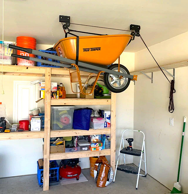 Garage Hoist | Pulley Storage System | Up to 14' Lift - OVERLANDERS Outfitter