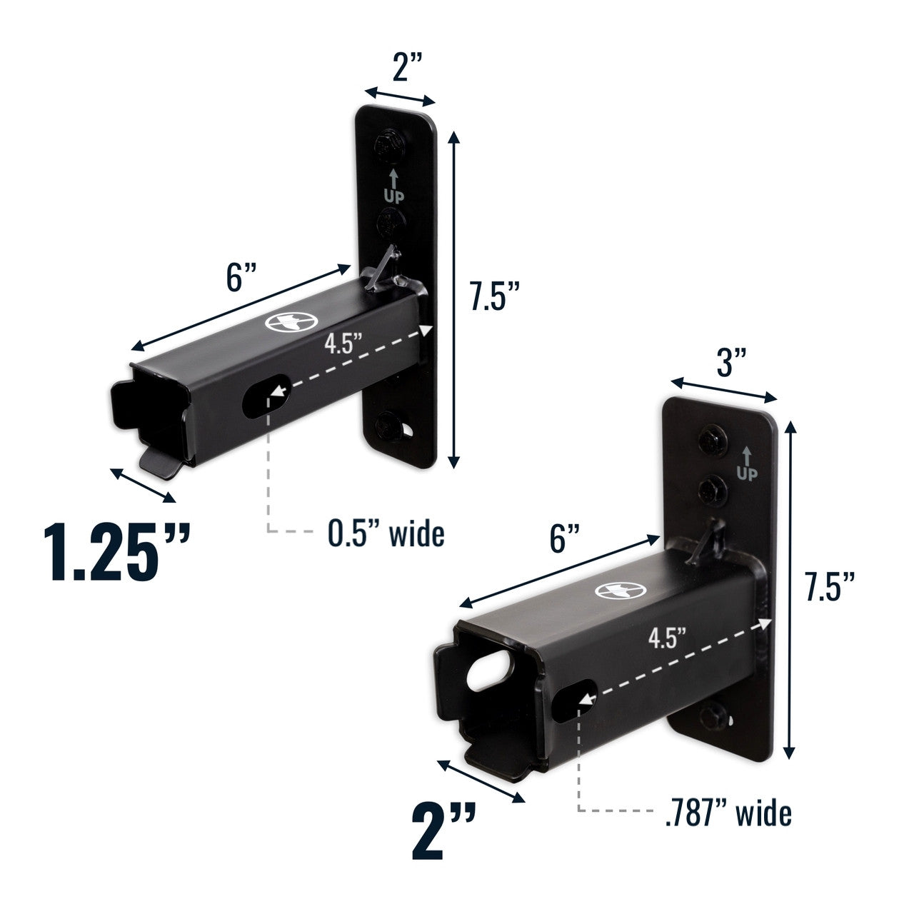 2" Hitch Wall Mount | Holds Bike or Cargo Car Rack - OVERLANDERS Outfitter