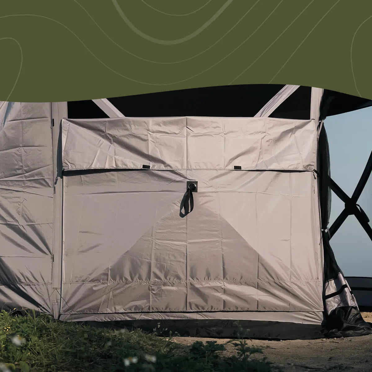 Wild Land Hub Screen house 600 wind panel, lightweight outdoor shelter wind protection panel with mesh fabric