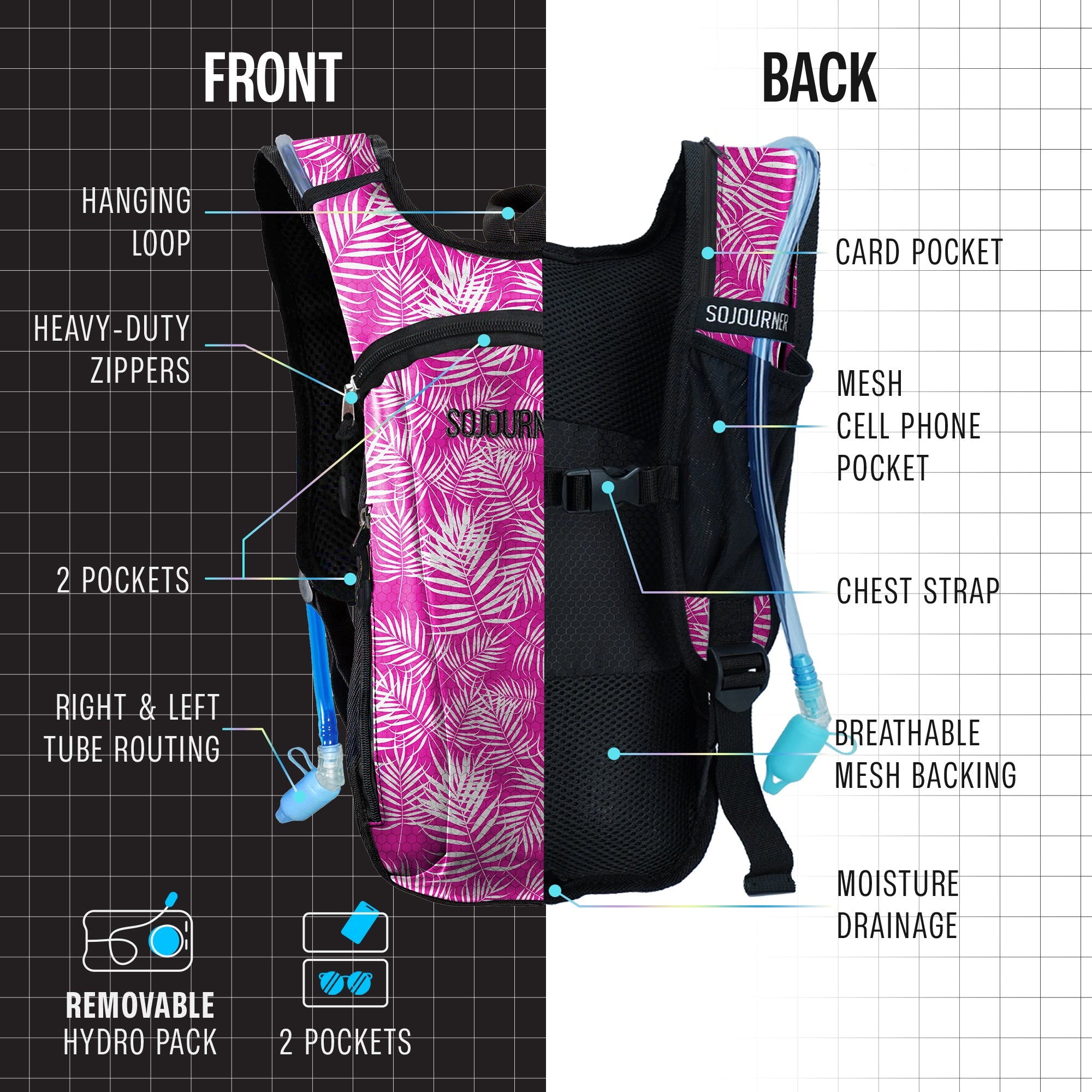 Hydration Pack Backpack (Small) - OVERLANDERS Outfitter
