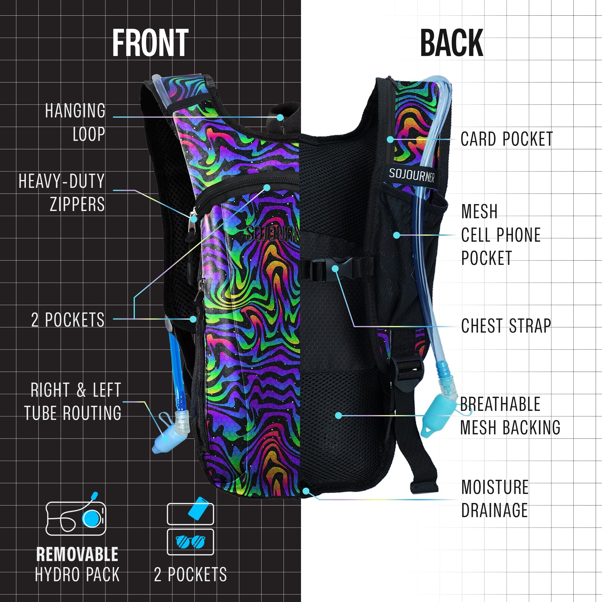 Hydration Pack Backpack (Small) - OVERLANDERS Outfitter