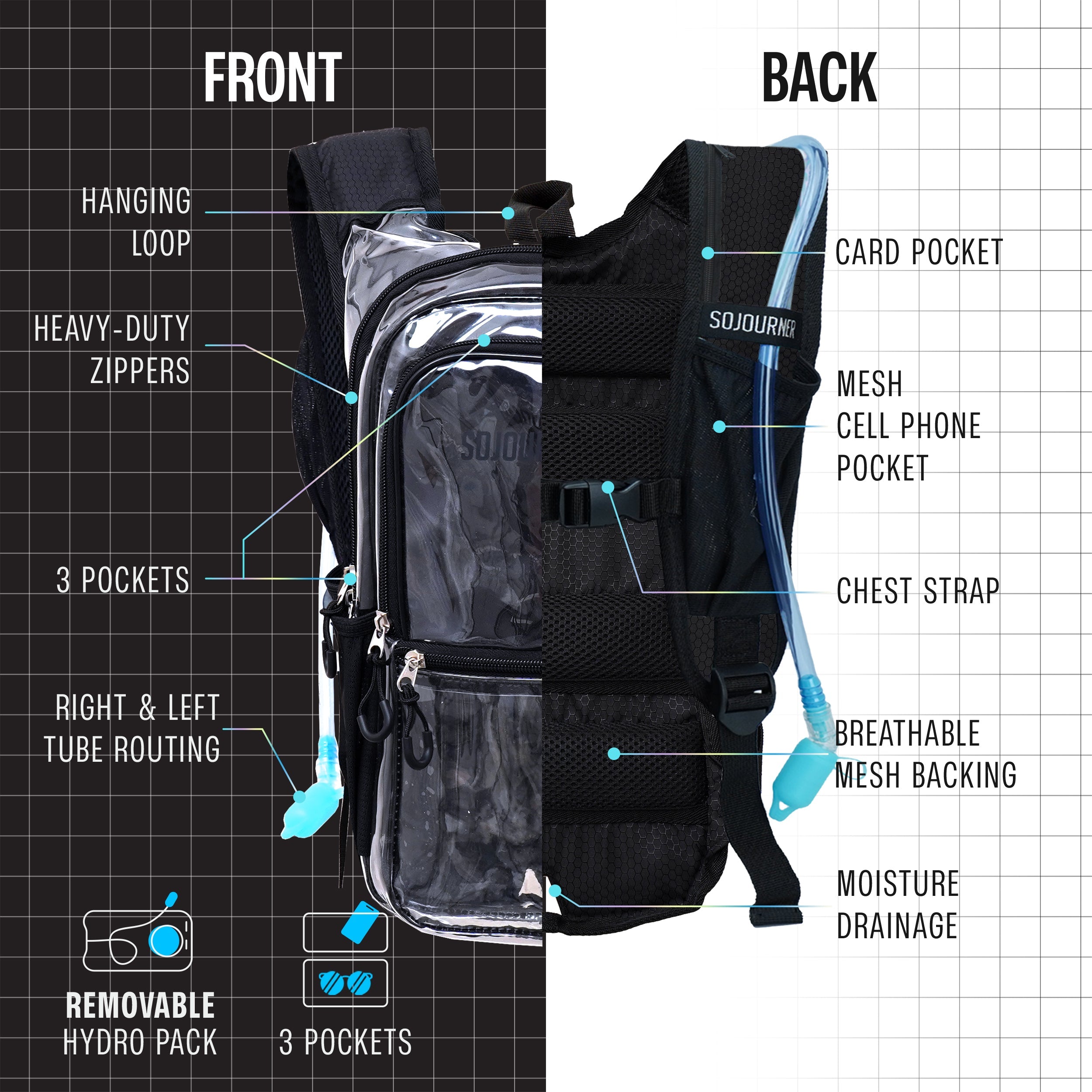 Hydration Pack Backpack (Medium) - OVERLANDERS Outfitter