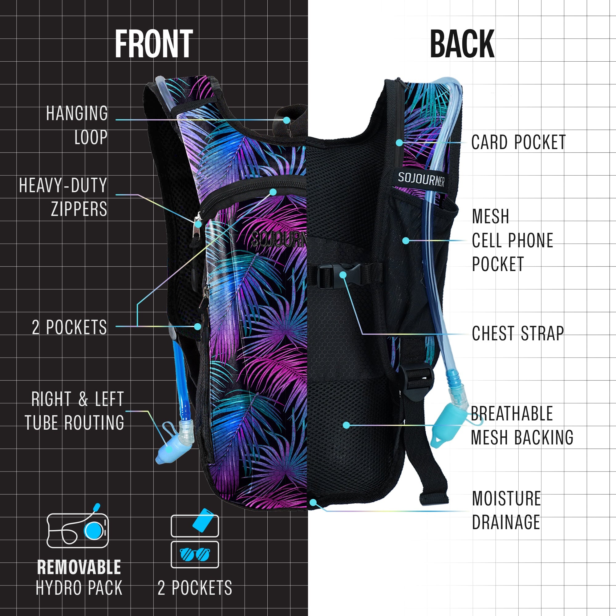 Hydration Pack Backpack (Small) - OVERLANDERS Outfitter