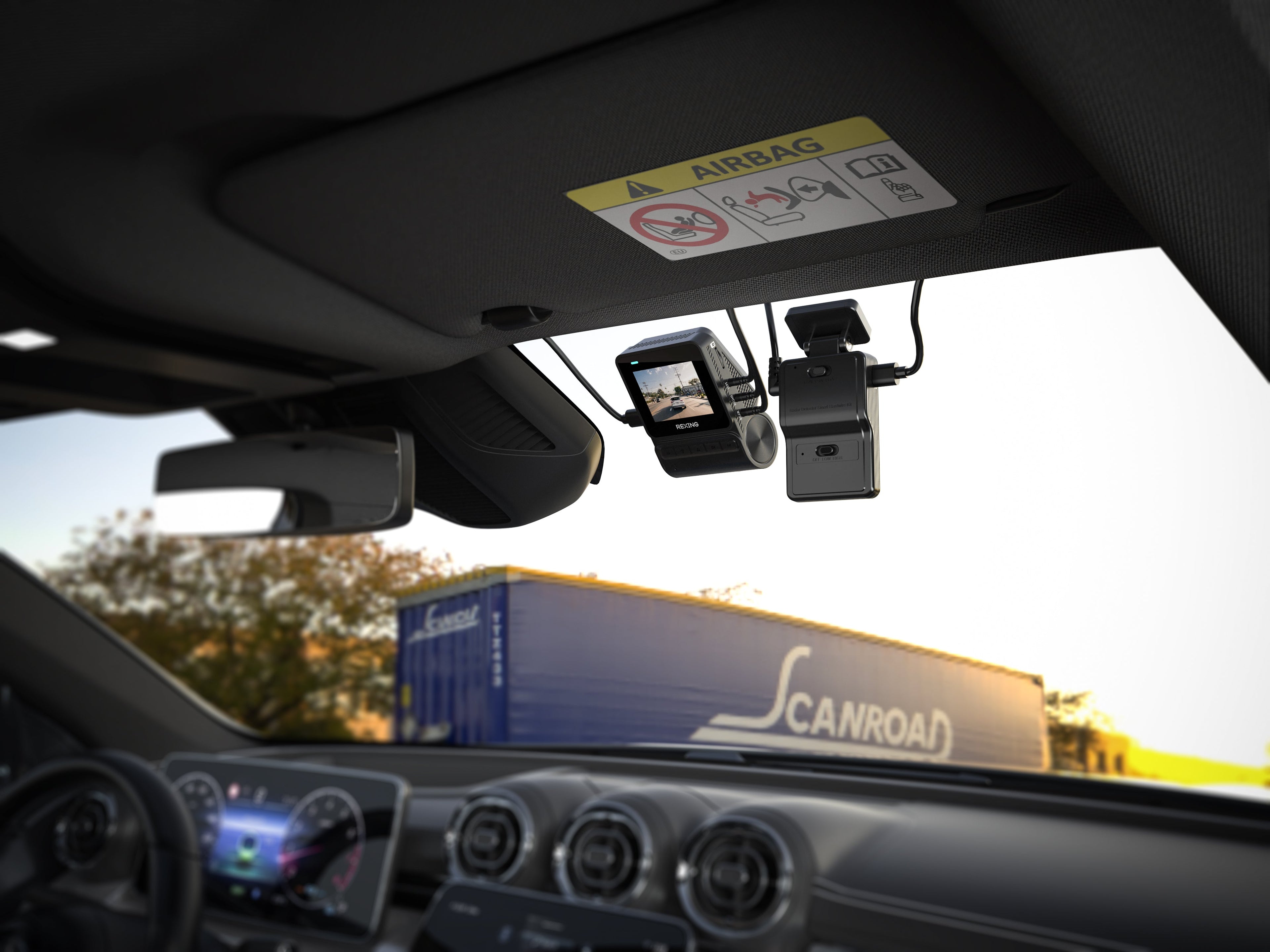 Rexing Smart Hardwire Kit with 360° motion detection features connectors and wiring for easy installation.