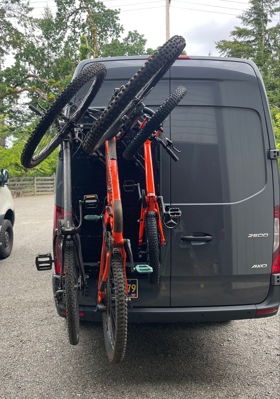 Bike Rack Kit for Van Cargo Molle Panel Lolo Racks Rad Lad - OVERLANDERS Outfitter