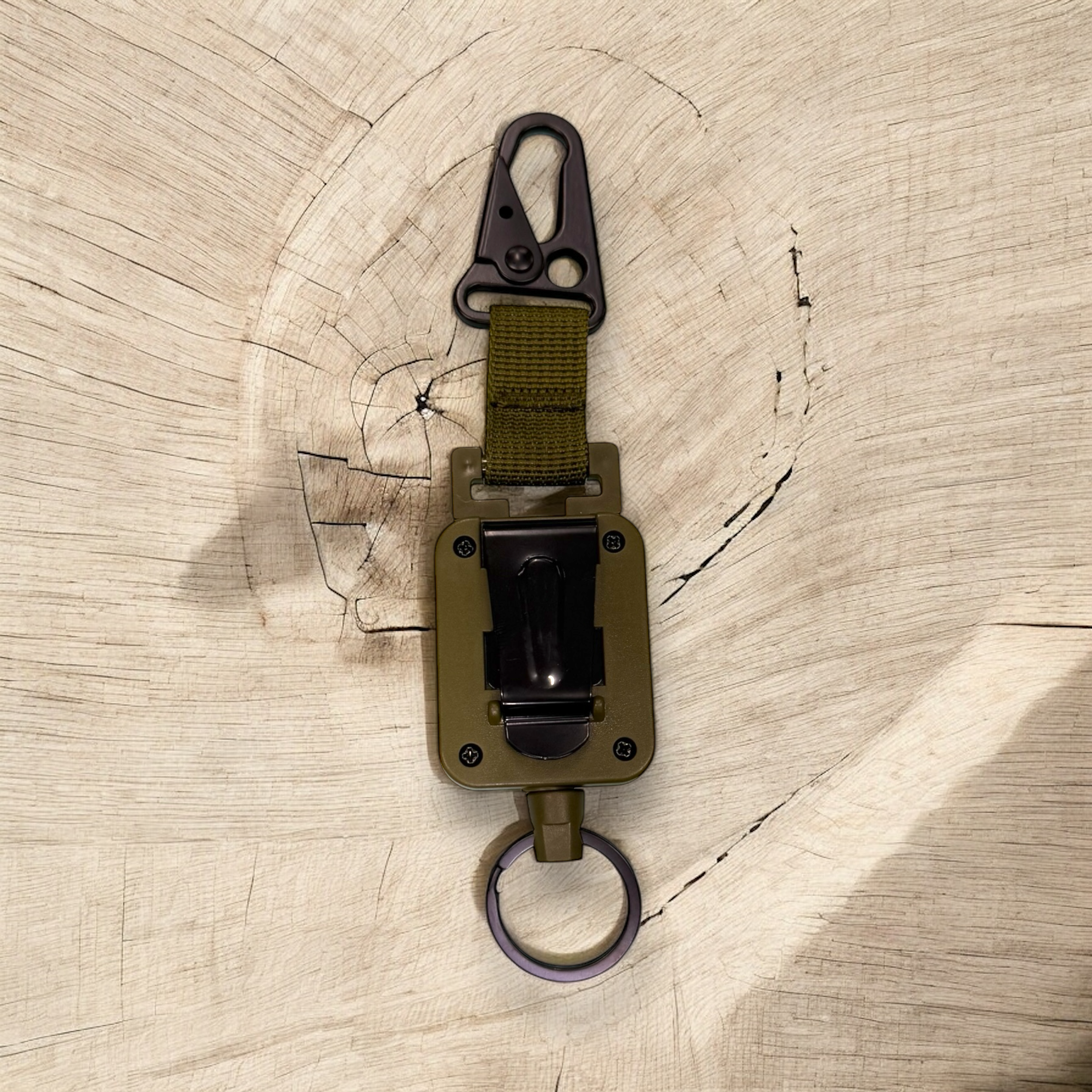 ONE SHEAR® tactical retention leash with belt clip and steel braided line - OVERLANDERS Outfitter