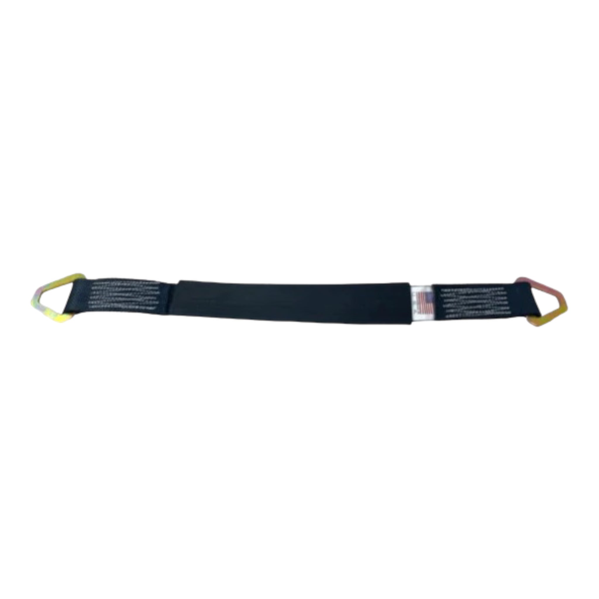 Set of four 24-inch RatchetStrap.Com axle straps with DiamondWeave™ material, available in various color options for secure vehicle tie-downs.
