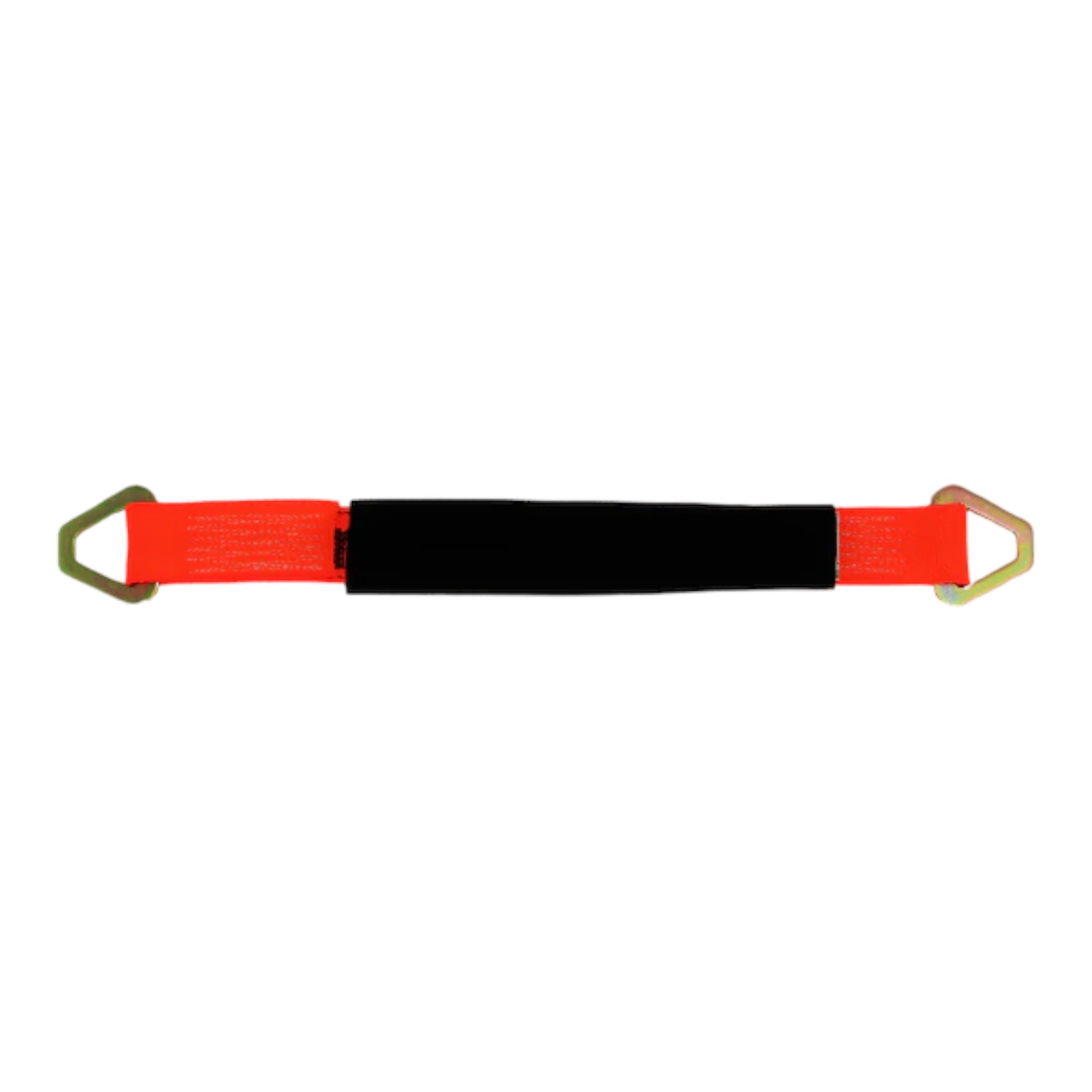 Set of four 36-inch DiamondWeave™ towing axle straps in various colors, made by RatchetStrap.Com, featuring heavy-duty ratchet buckles.
