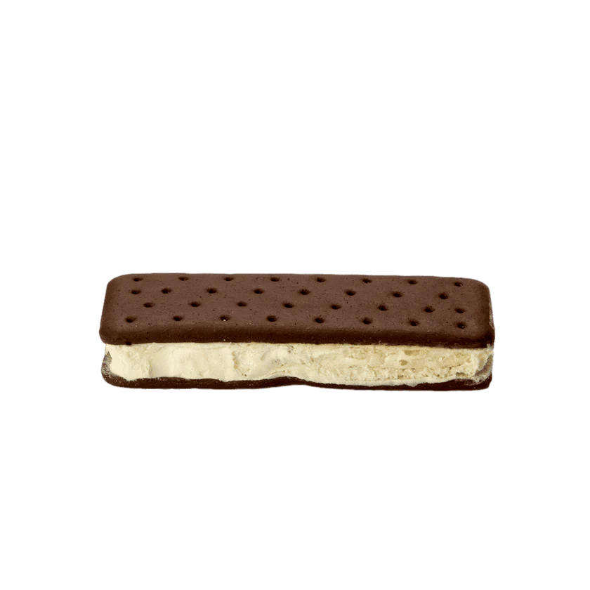 Freeze-dried Astronaut Vanilla Ice Cream Sandwich by Alpenglow Readiness Supply on a outdoor background.