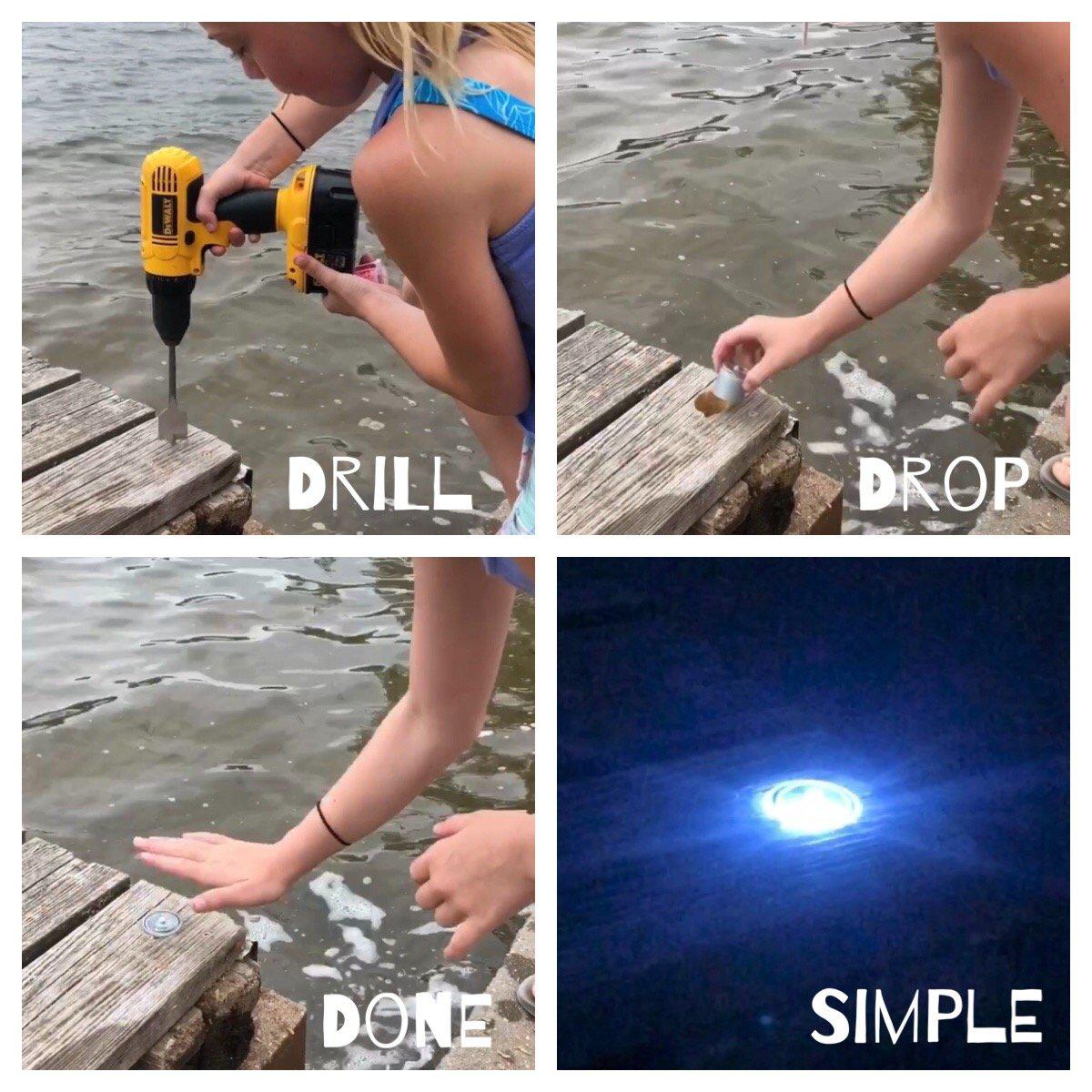 LED Dock & Deck Pods - Solar Powered Light Dots - We The Collective