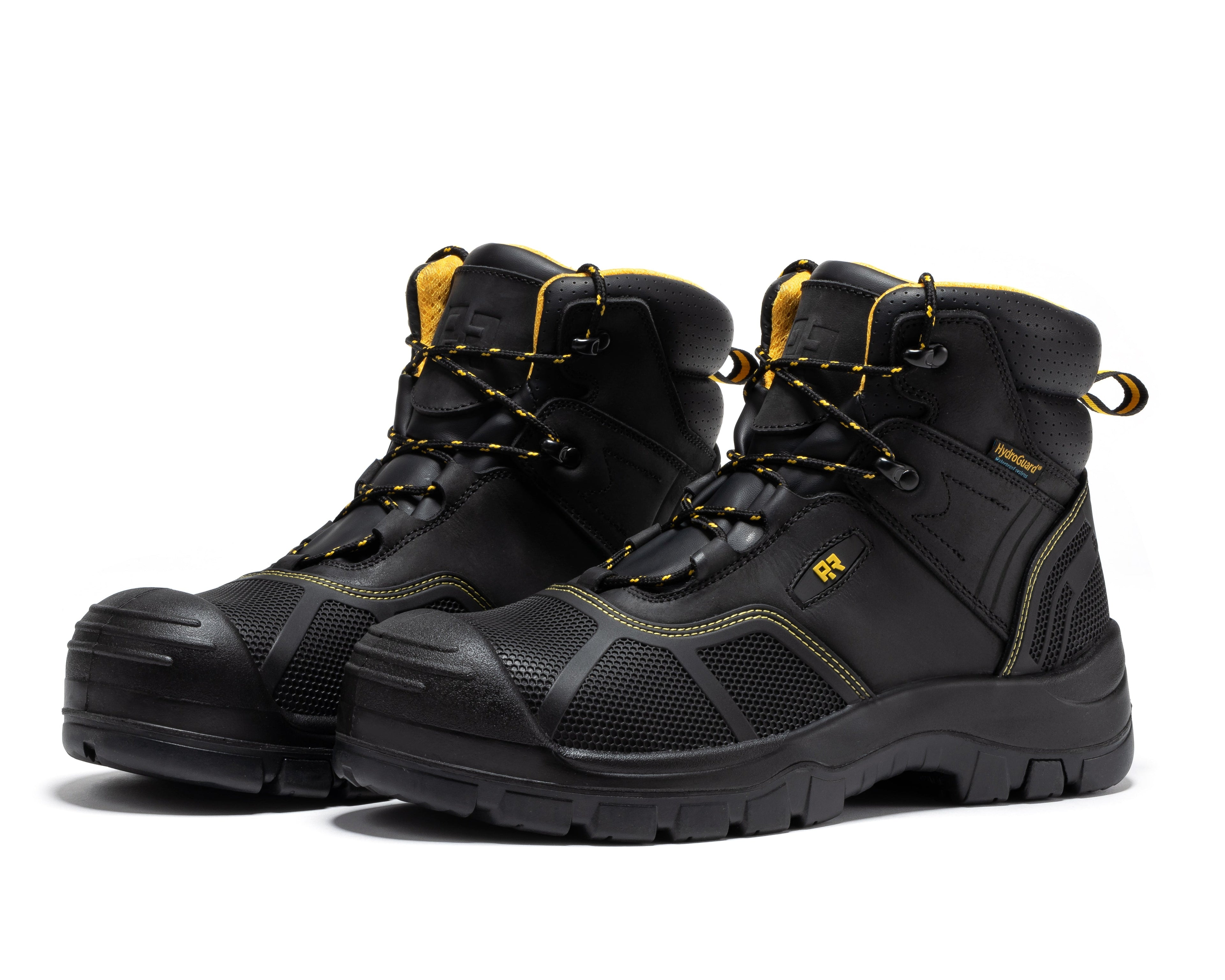 ROCKROOSTER Woodland Black 6 inch Waterproof Composite Toe Leather Work Boots AK663 - We The Collective