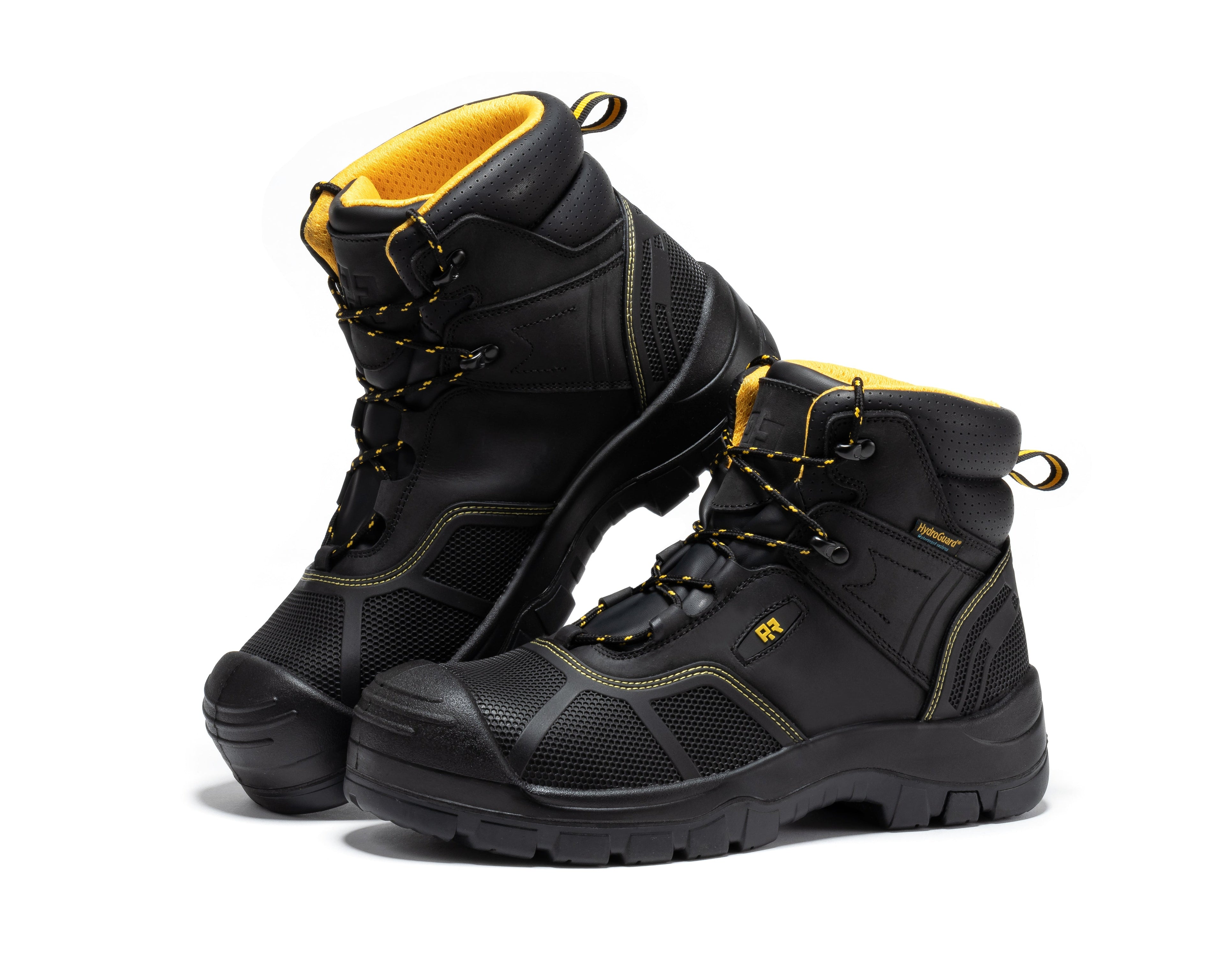 ROCKROOSTER Woodland Black 6 inch Waterproof Composite Toe Leather Work Boots AK663 - We The Collective