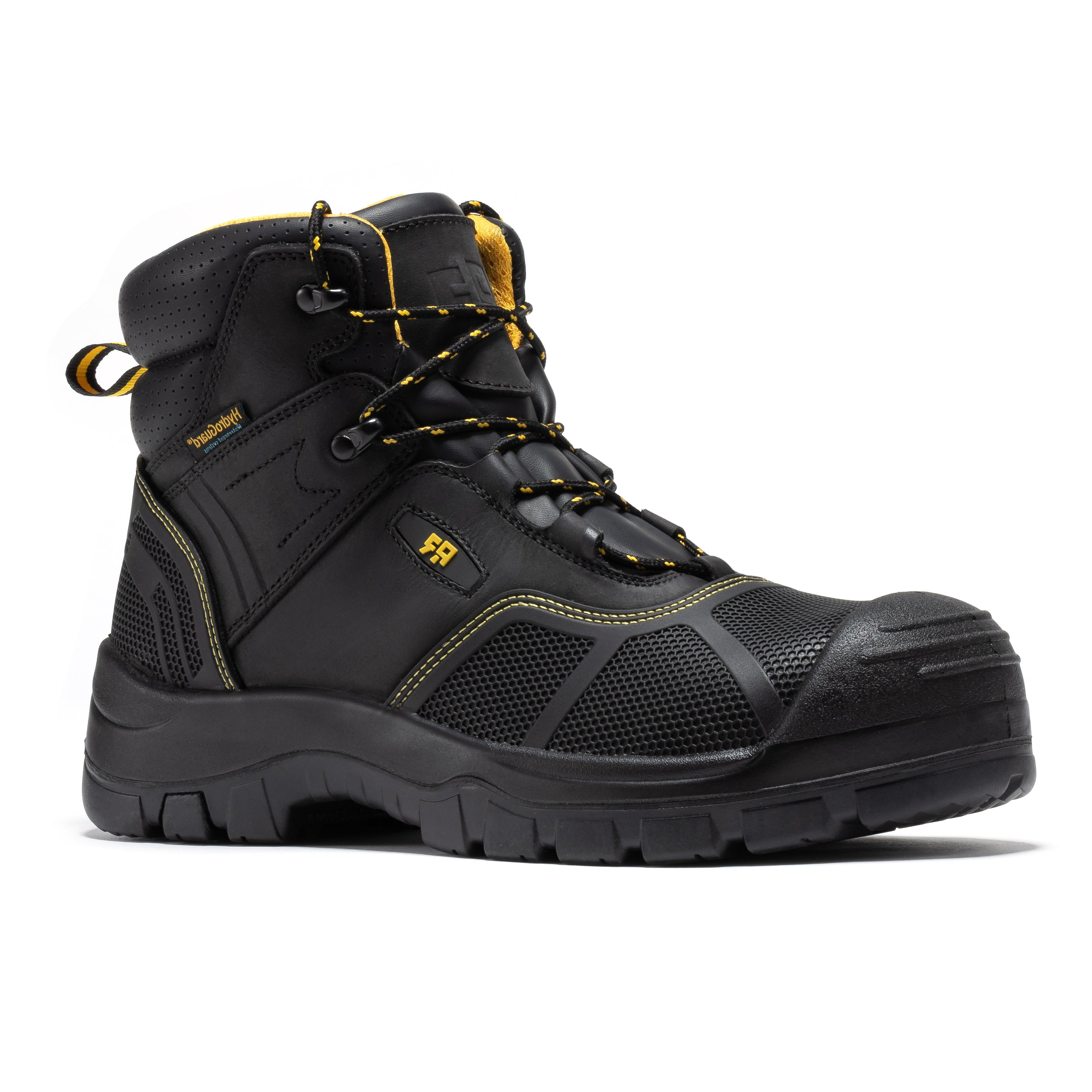 ROCKROOSTER Woodland Black 6 inch Waterproof Composite Toe Leather Work Boots AK663 - We The Collective