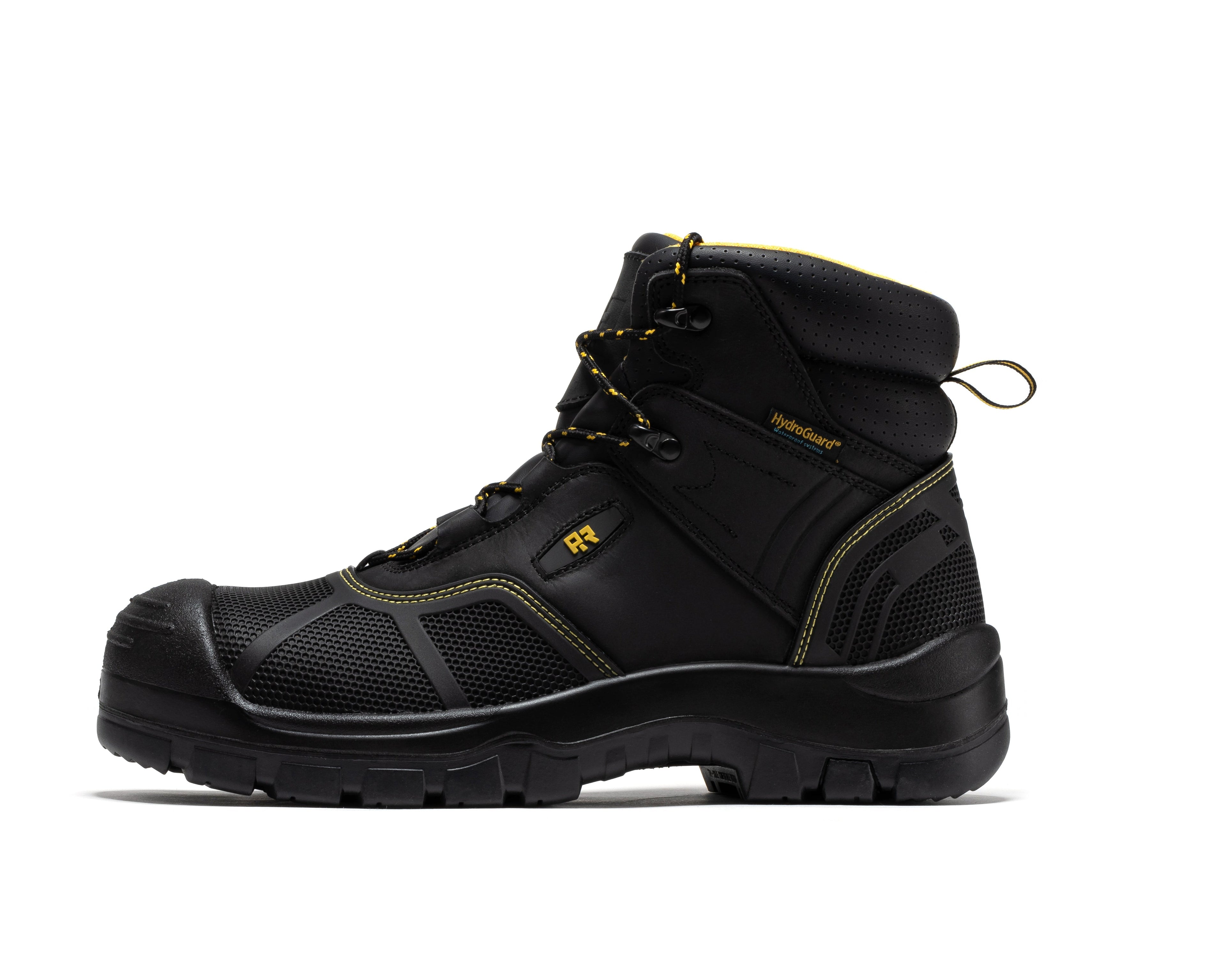 ROCKROOSTER Woodland Black 6 inch Waterproof Composite Toe Leather Work Boots AK663 - We The Collective
