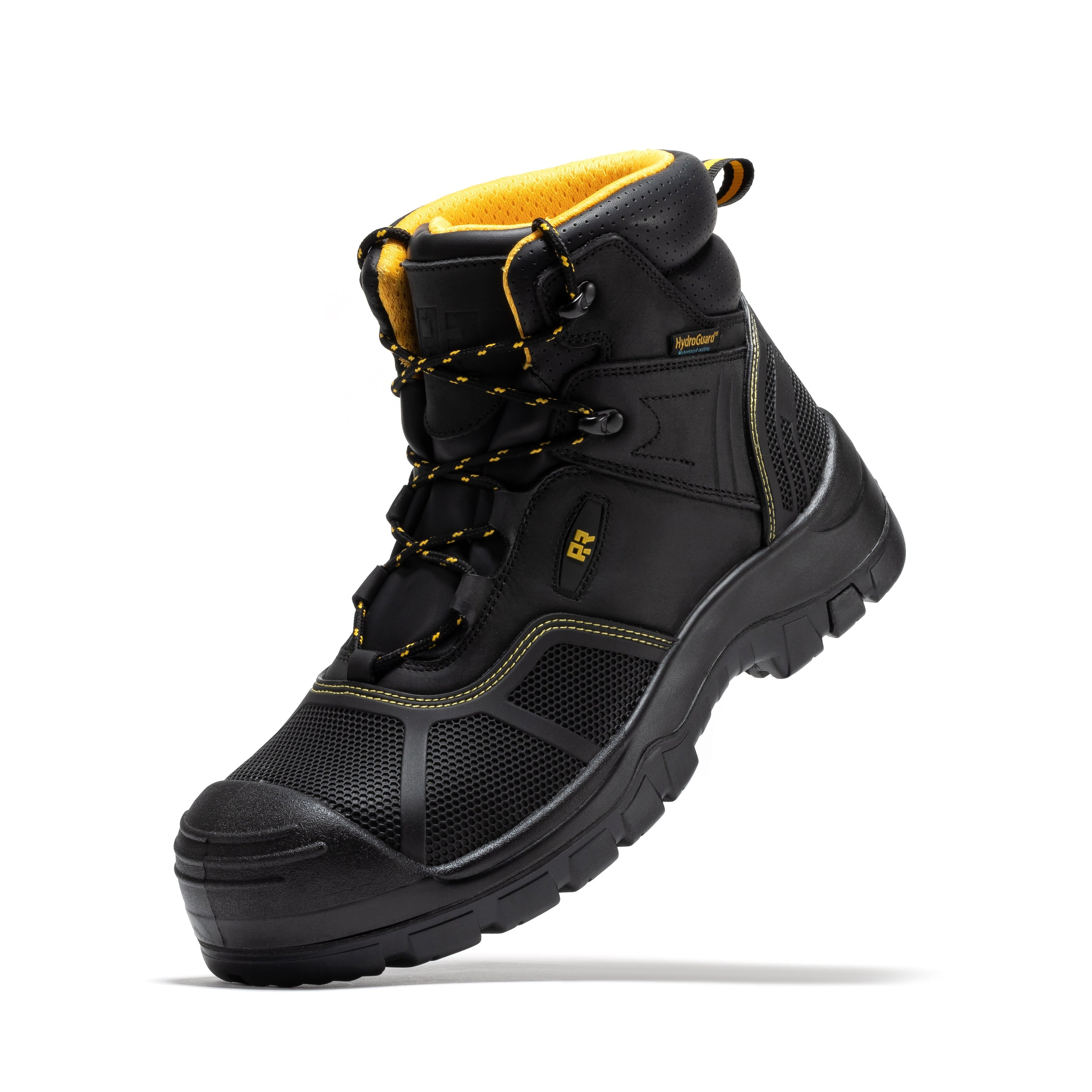 ROCKROOSTER Woodland Black 6 inch Waterproof Composite Toe Leather Work Boots AK663 - We The Collective