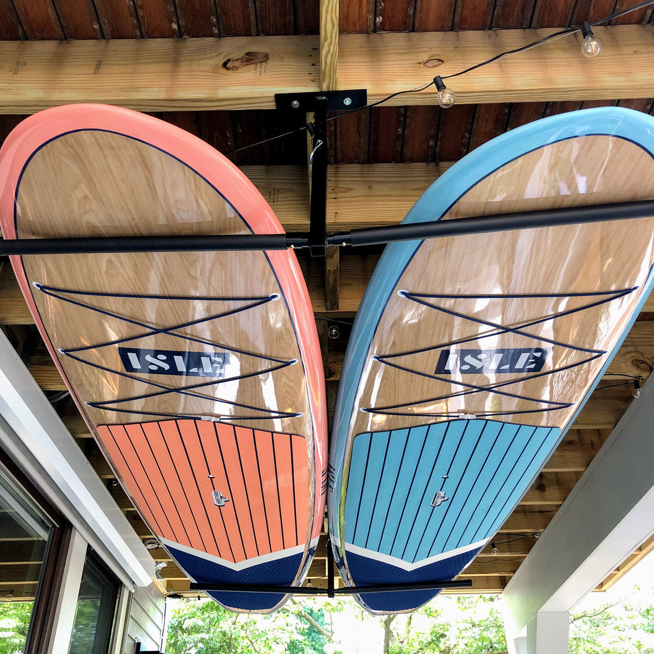 Hi-Port 2 | SUP & Surfboard Adjustable Ceiling Storage Rack | Double | Holds 150 lbs - OVERLANDERS Outfitter
