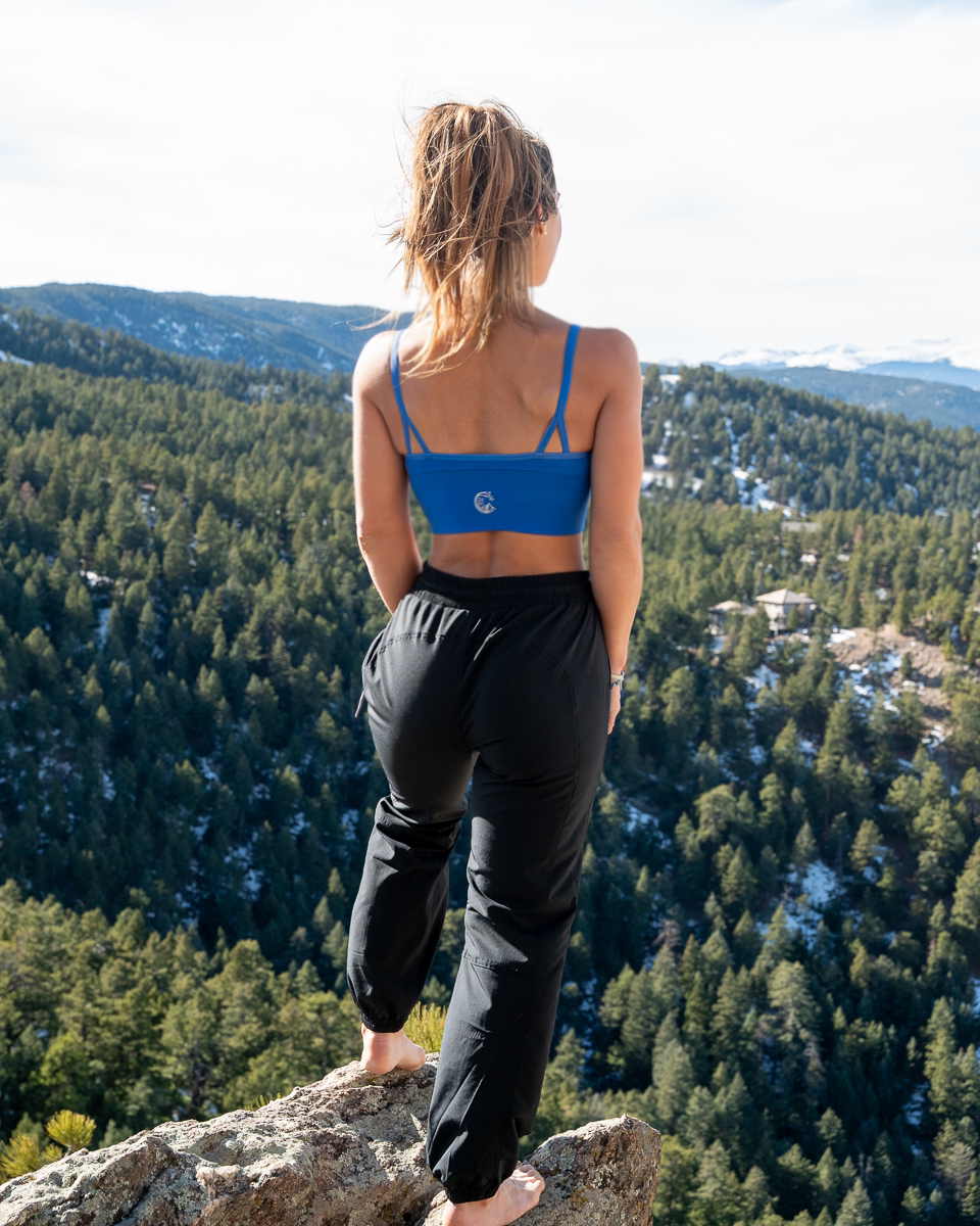 Redpoint Performance Joggers 2.0 by Soul Fire Apparel Co, showing sleek red athletic joggers with a comfortable fit.