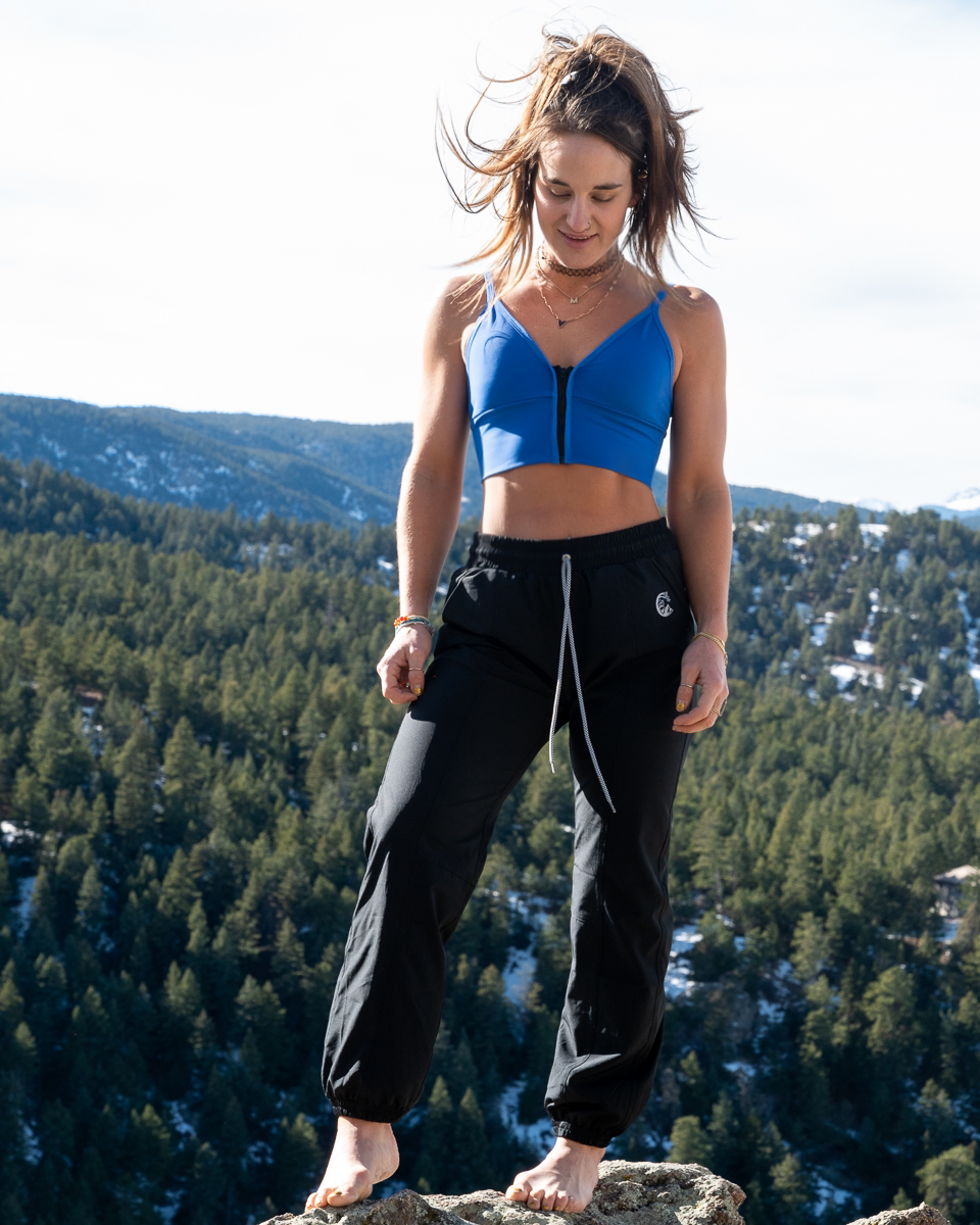 Redpoint Performance Joggers 2.0 by Soul Fire Apparel Co, navy athletic joggers with elastic waistband and side pockets.