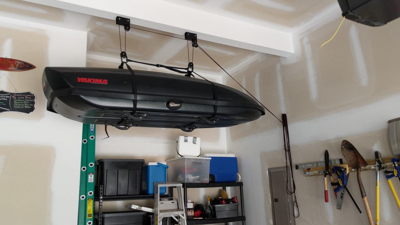 Garage Hoist | Pulley Storage System | Up to 14' Lift - OVERLANDERS Outfitter