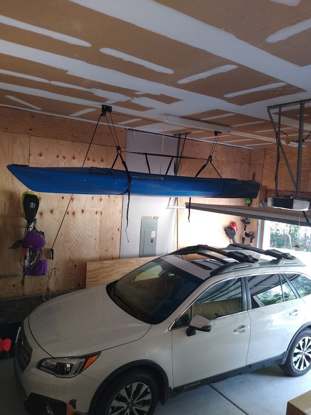 Garage Hoist | Pulley Storage System | Up to 14' Lift - OVERLANDERS Outfitter