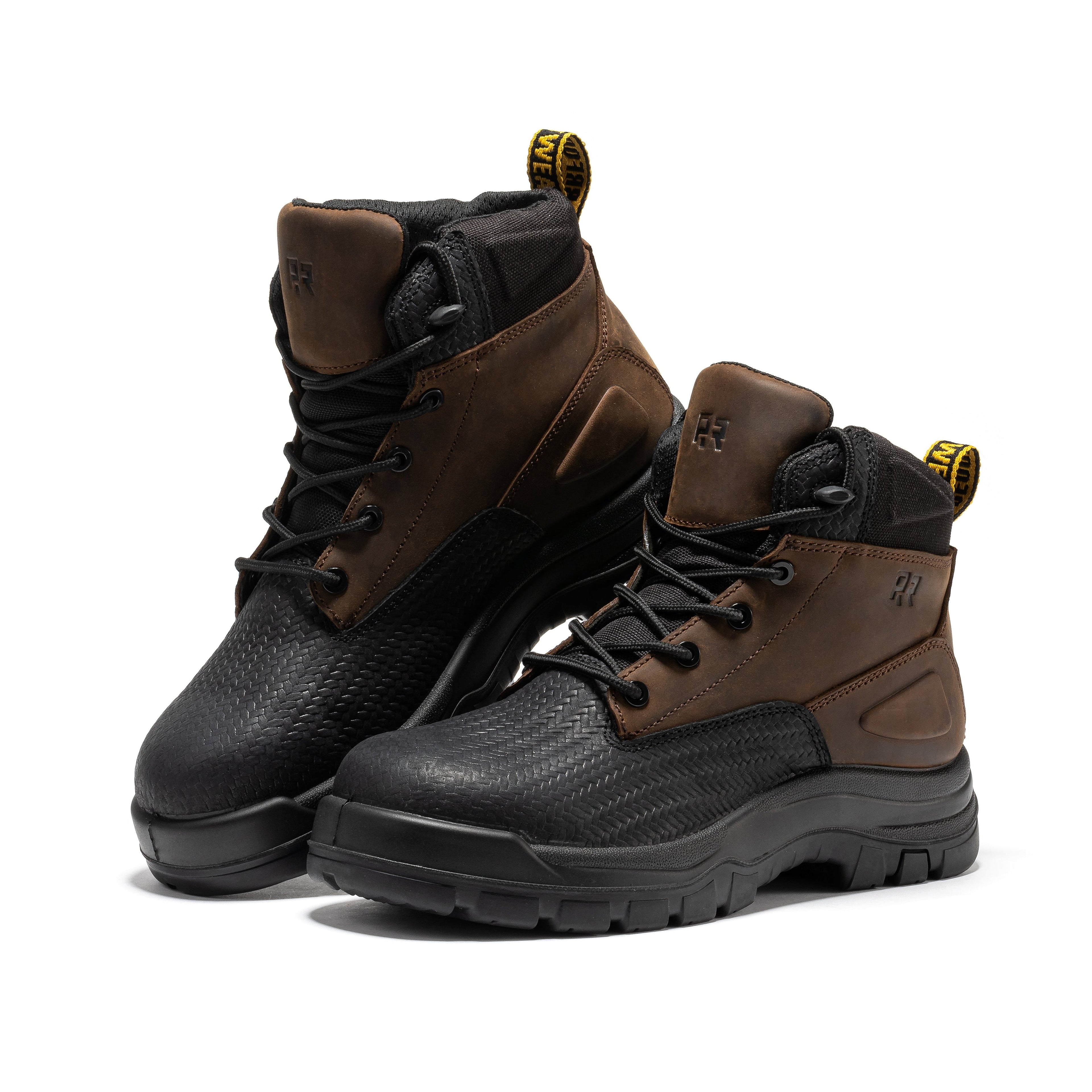 ROCKROOSTER Marfa Brown 6 Inch Waterproof Composite Toe Leather Work Boots CP210 - We The Collective