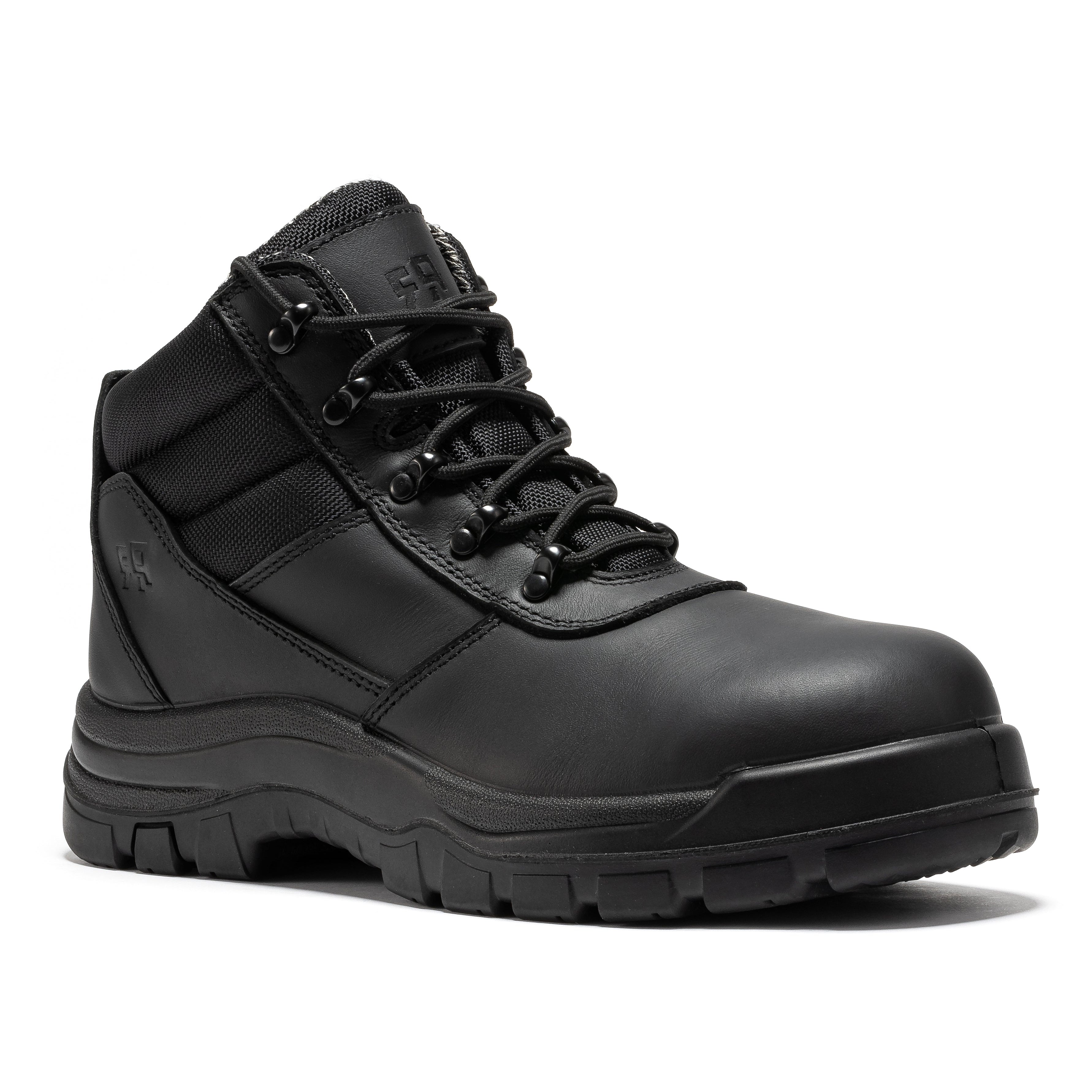 ROCKROOSTER Avalon Black 6 Inch Zip-sided Composite toe Leather Work Boots CP213BK - We The Collective