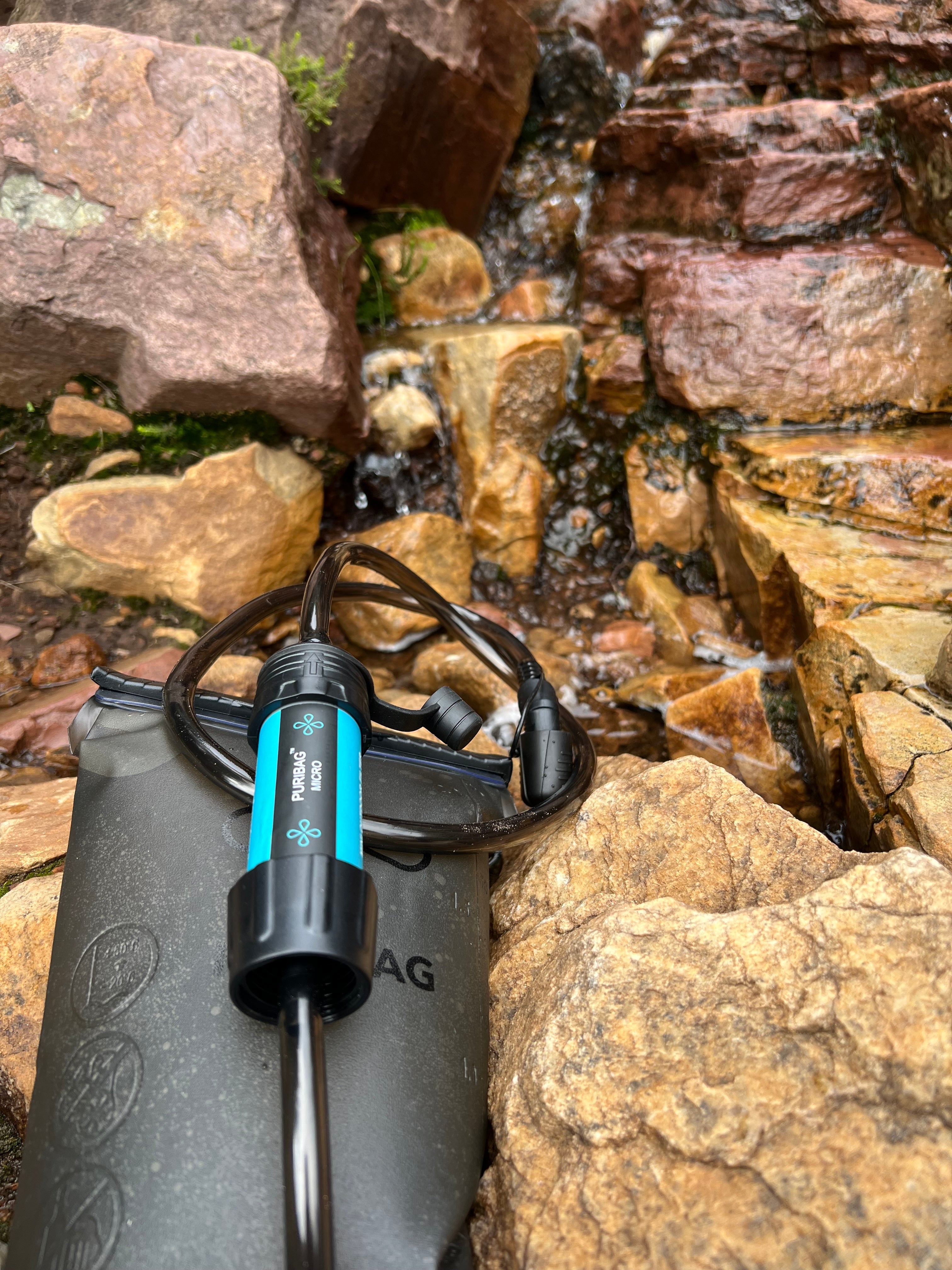 Puribag Adventure Bladder: 2 Liter Hydration Bladder with Filter - OVERLANDERS Outfitter