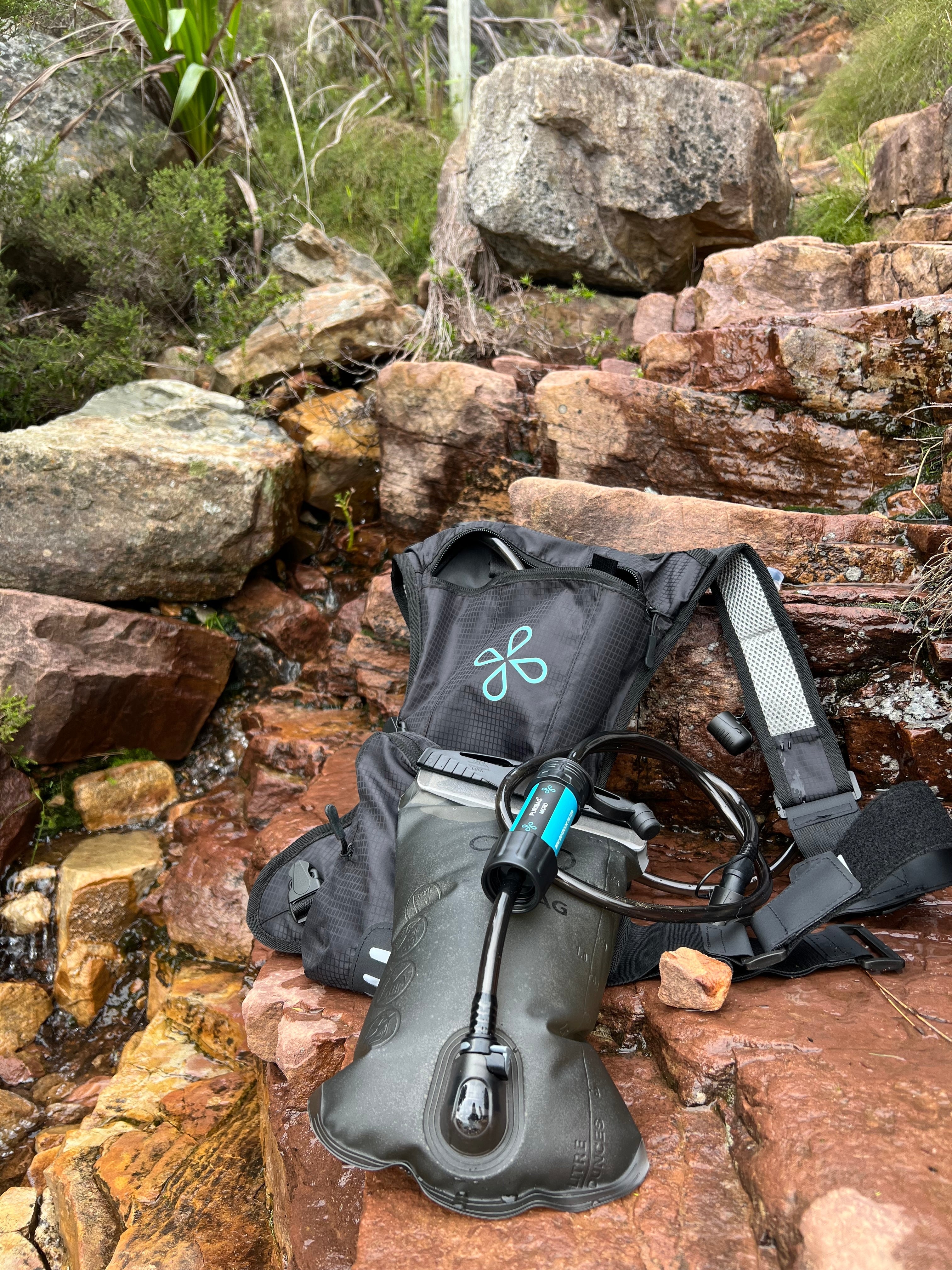 Puribag Adventure Bladder: 2 Liter Hydration Bladder with Filter - OVERLANDERS Outfitter