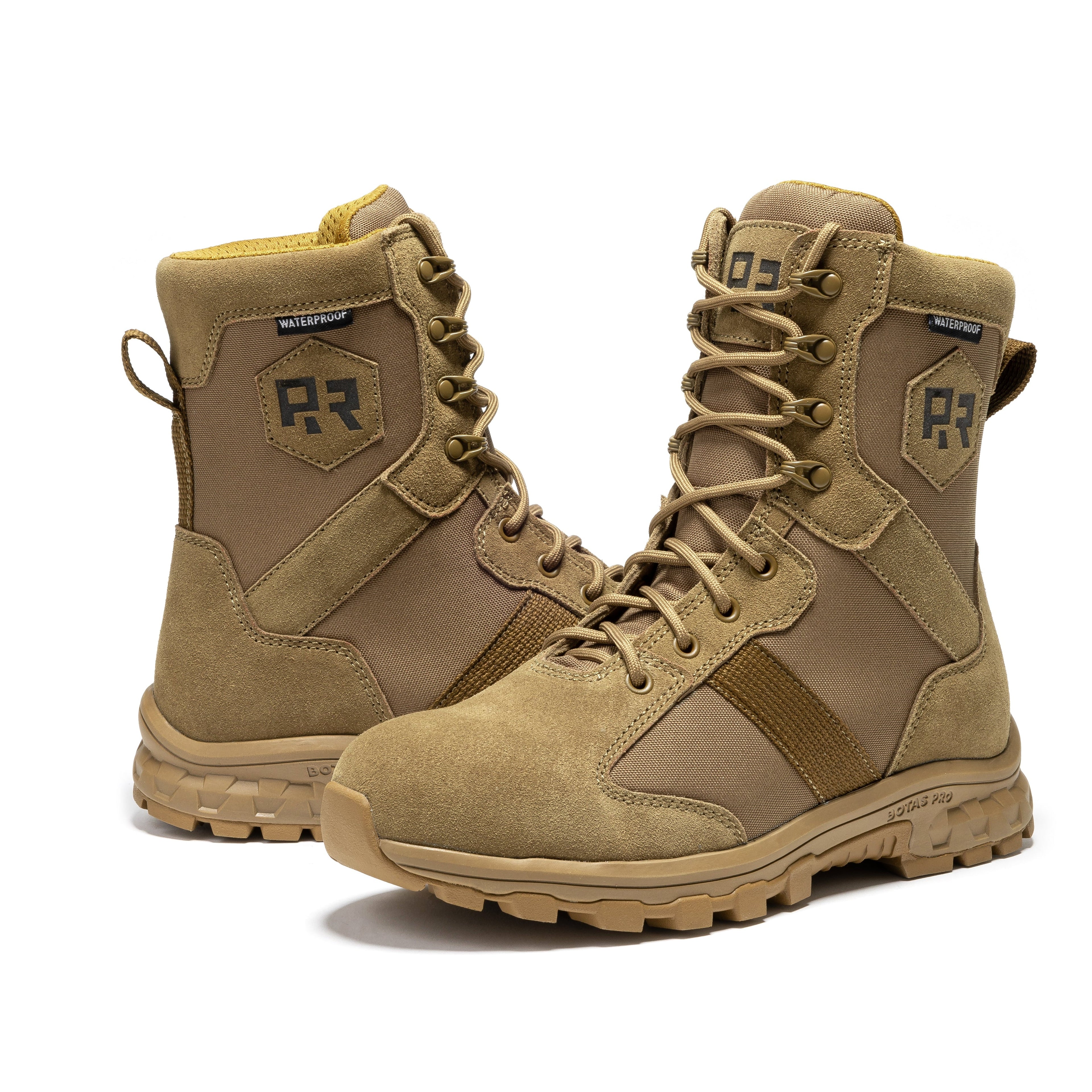 ROCKROOSTER Colmar Coyote 8 inch Suede Leather Waterproof Tactical & Military Boots AB500 - We The Collective
