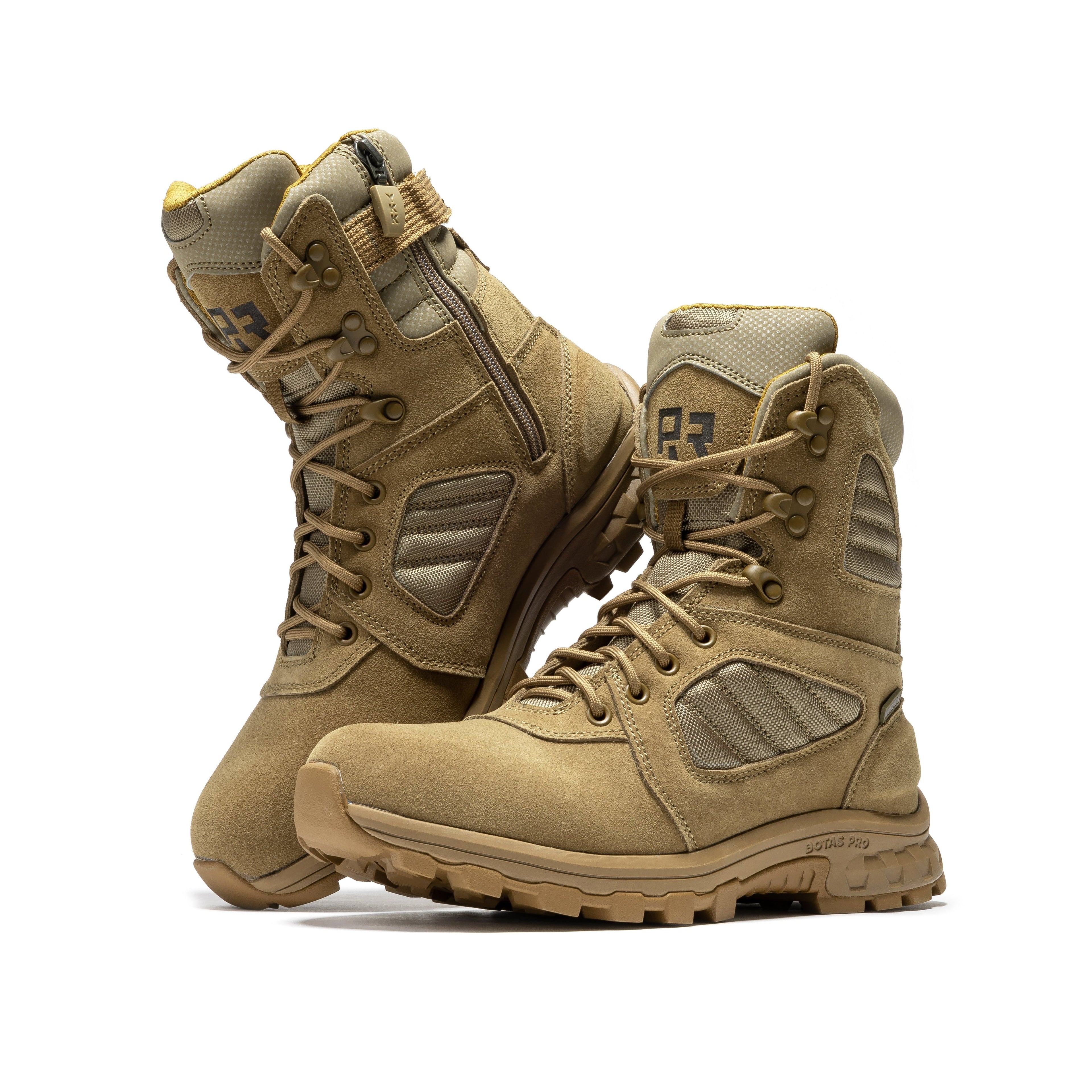 ROCKROOSTER Burano Coyote 8 inch Suede Leather Waterproof Tactical & Military Boots AB540 - We The Collective